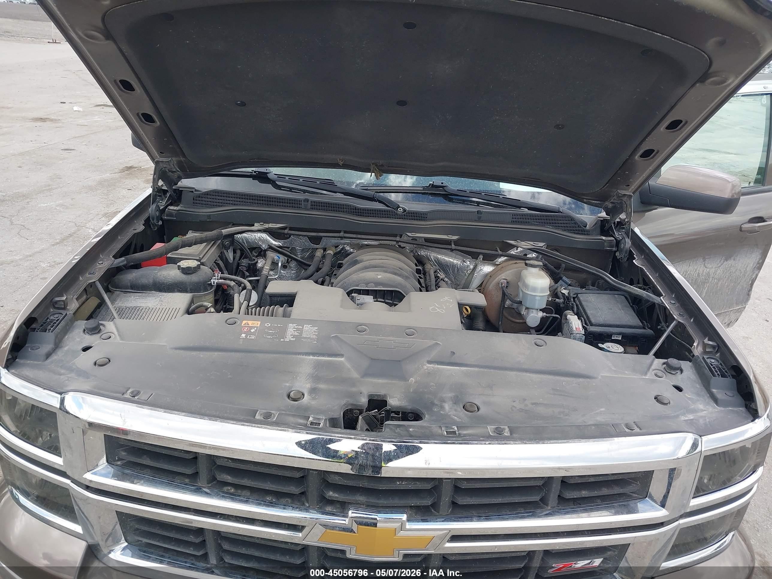 2015 Chevrolet Silverado 1500 2lt Коричневый vin: 3GCUKREC7FG207122