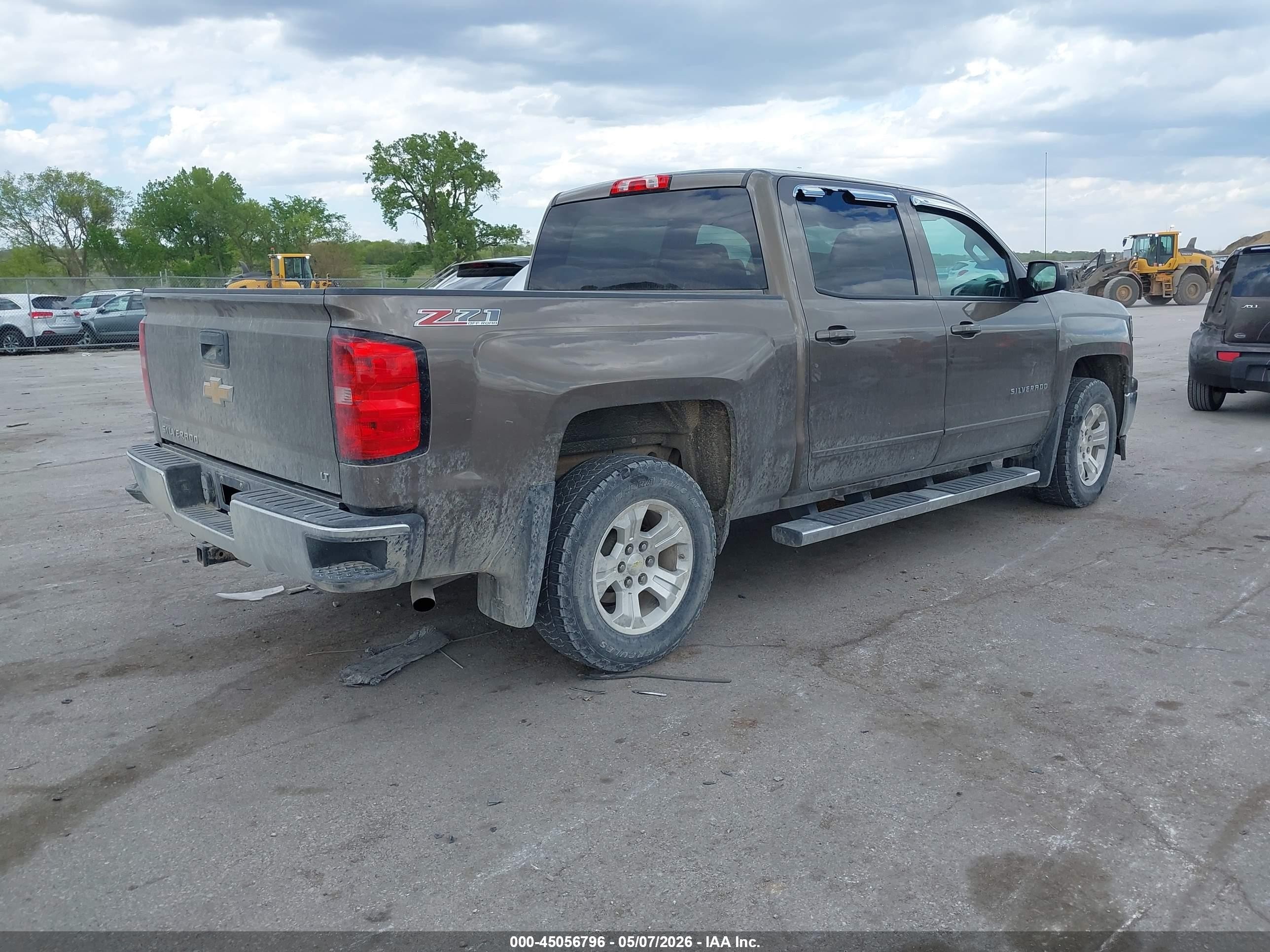 2015 Chevrolet Silverado 1500 2lt Коричневый vin: 3GCUKREC7FG207122