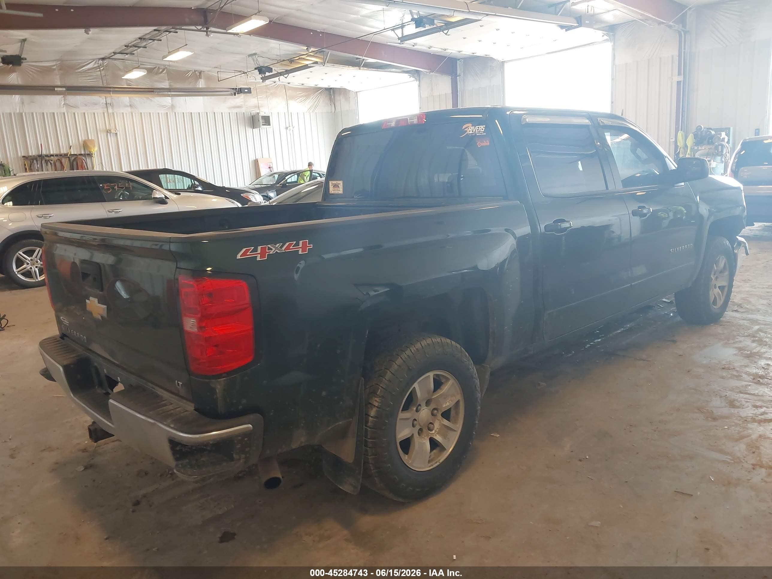 2015 Chevrolet Silverado 1500 1lt Green vin: 3GCUKREC7FG220520