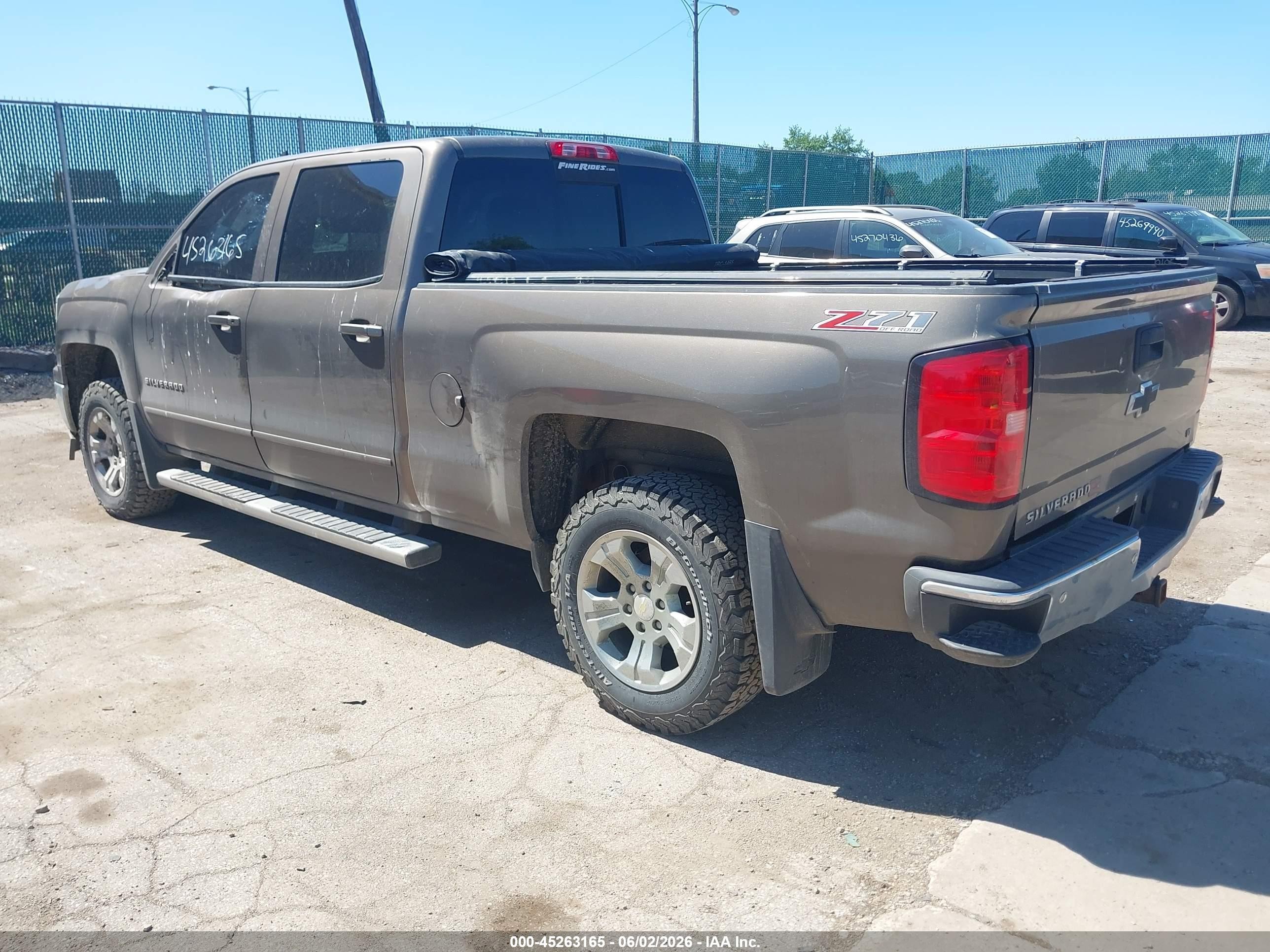 2015 Chevrolet Silverado 1500 1lt/2lt Brown vin: 3GCUKREC7FG300531