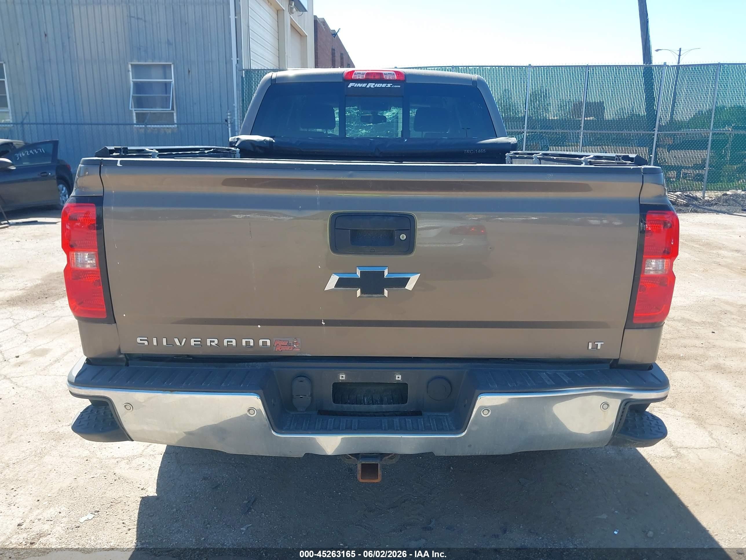 2015 Chevrolet Silverado 1500 1lt/2lt Brown vin: 3GCUKREC7FG300531