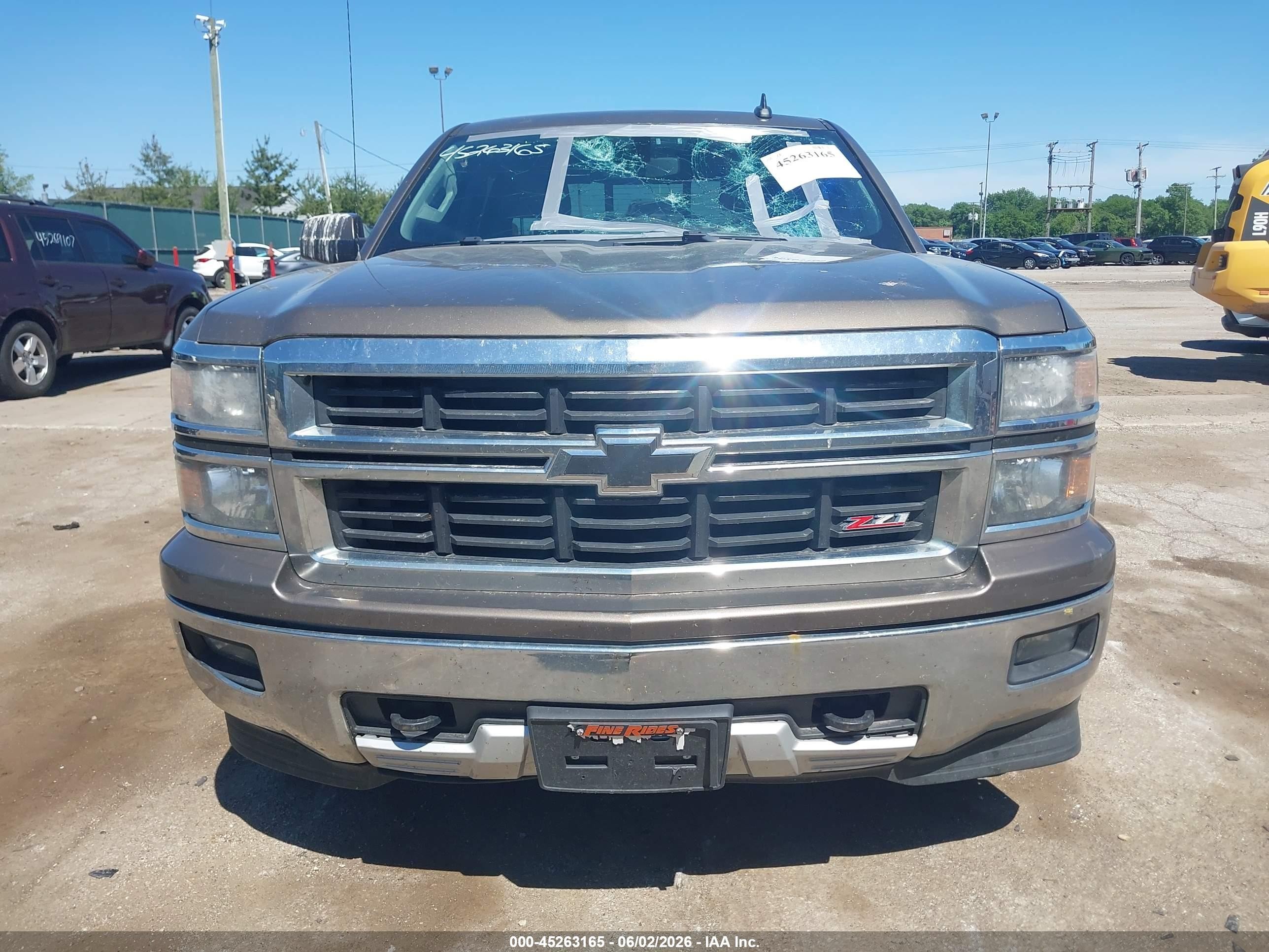 2015 Chevrolet Silverado 1500 1lt/2lt Brown vin: 3GCUKREC7FG300531