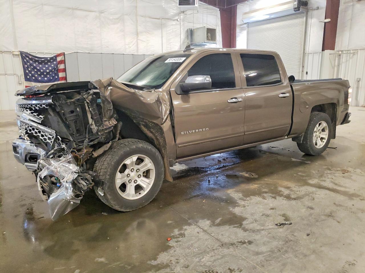 2015 Chevrolet Silverado K1500 Lt Brown vin: 3GCUKREC7FG515195