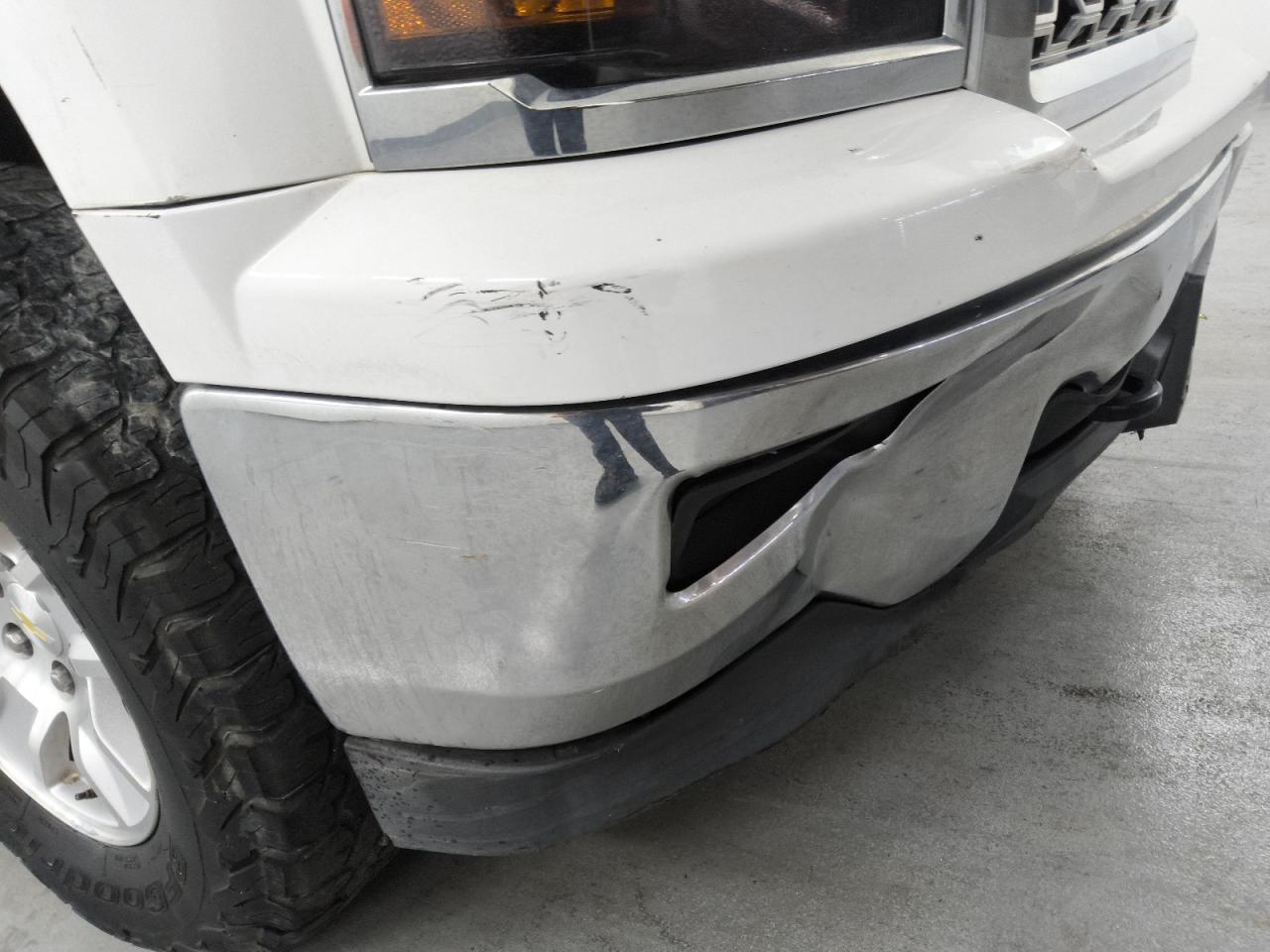 2015 Chevrolet Silverado K1500 Lt White vin: 3GCUKREC7FG519294 Damage: Front Bumper Cover Upper, Scraped, 4 To 5 Inches