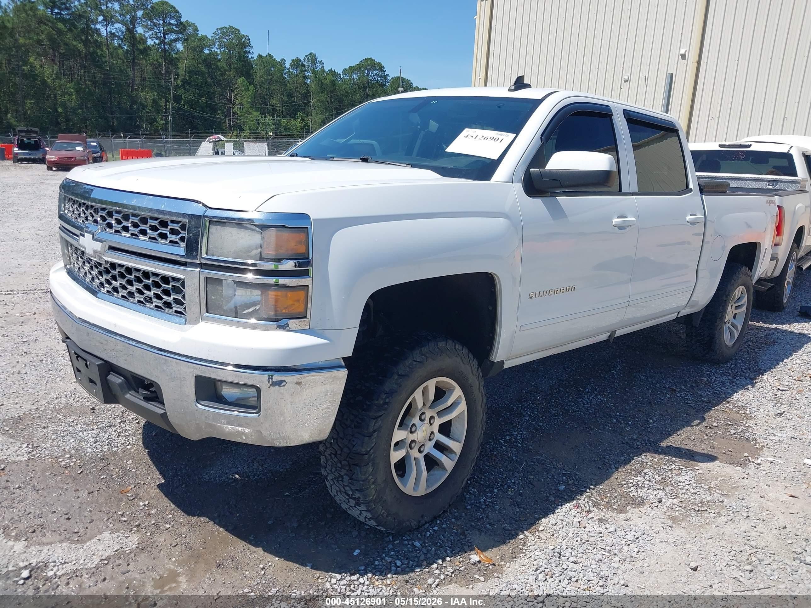 2015 Chevrolet Silverado 1500 1lt Белый vin: 3GCUKREC7FG531834