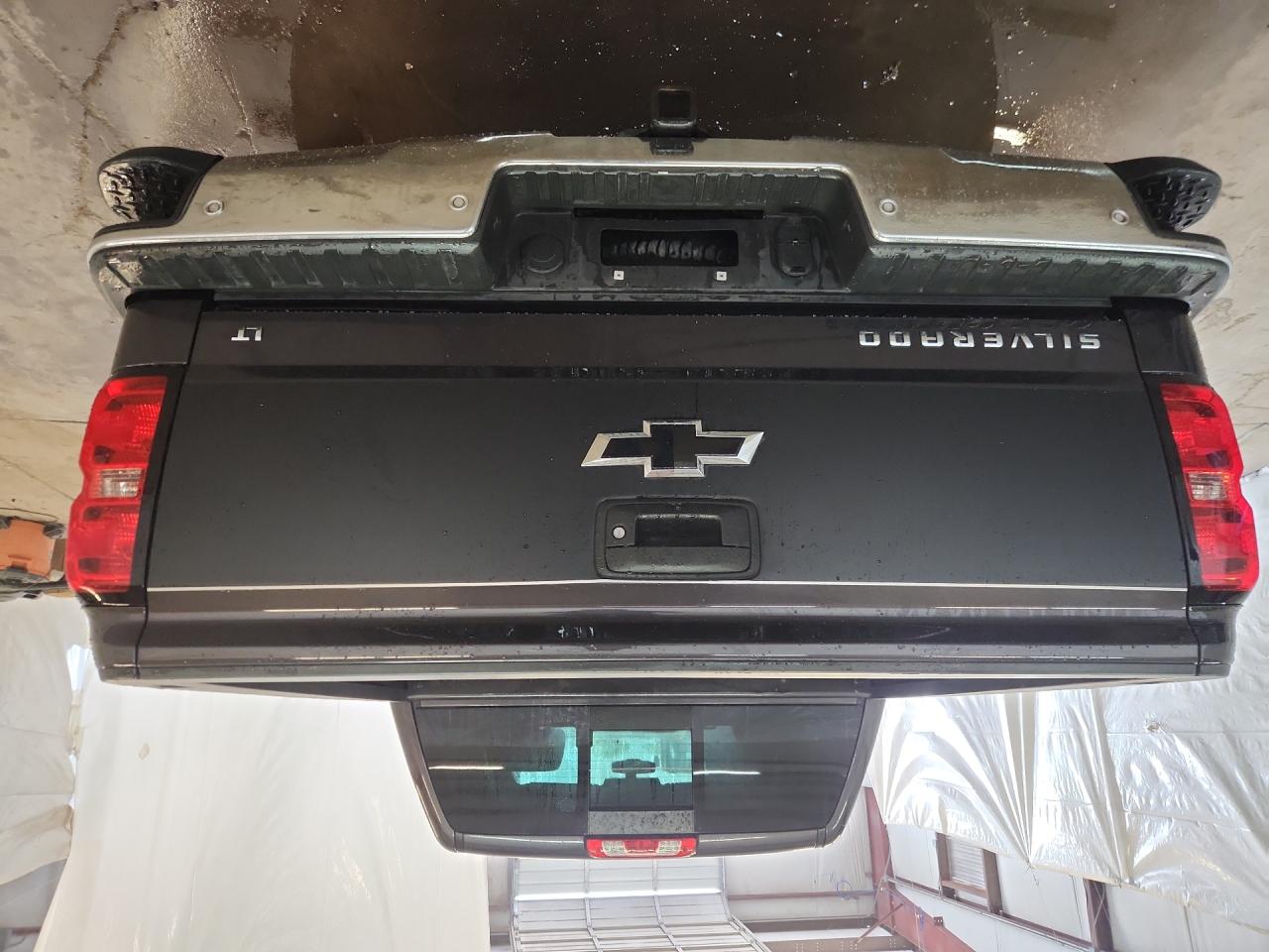 2016 Chevrolet Silverado K1500 Lt Gray vin: 3GCUKREC7GG106471 Damage: Rear Metal Bumper Chrome, Dent(S) W/No Paint Dmg, 1/2 To 1 Inch