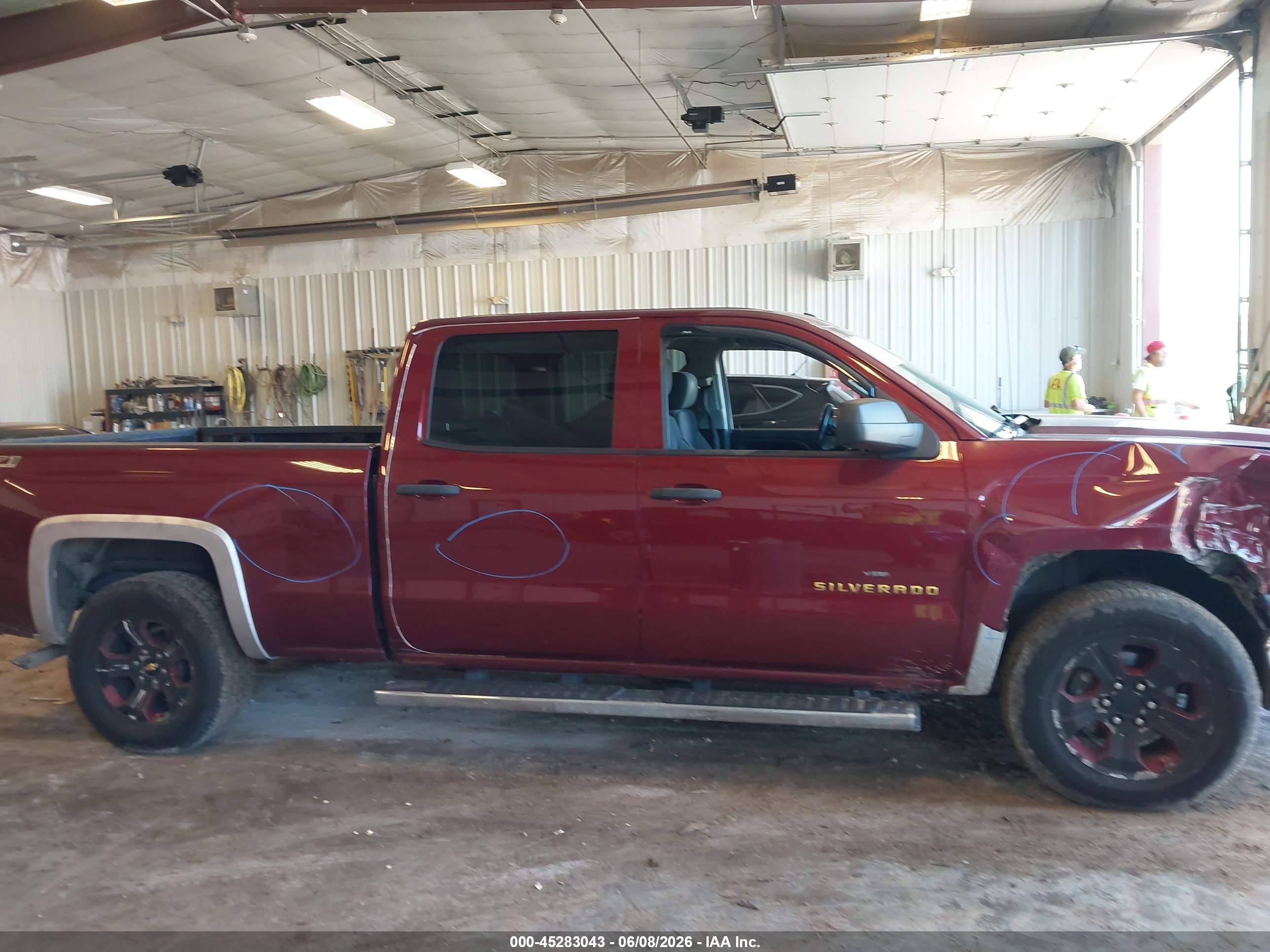 2014 Chevrolet Silverado 1500 1lt/2lt Бордовый vin: 3GCUKREC8EG106198