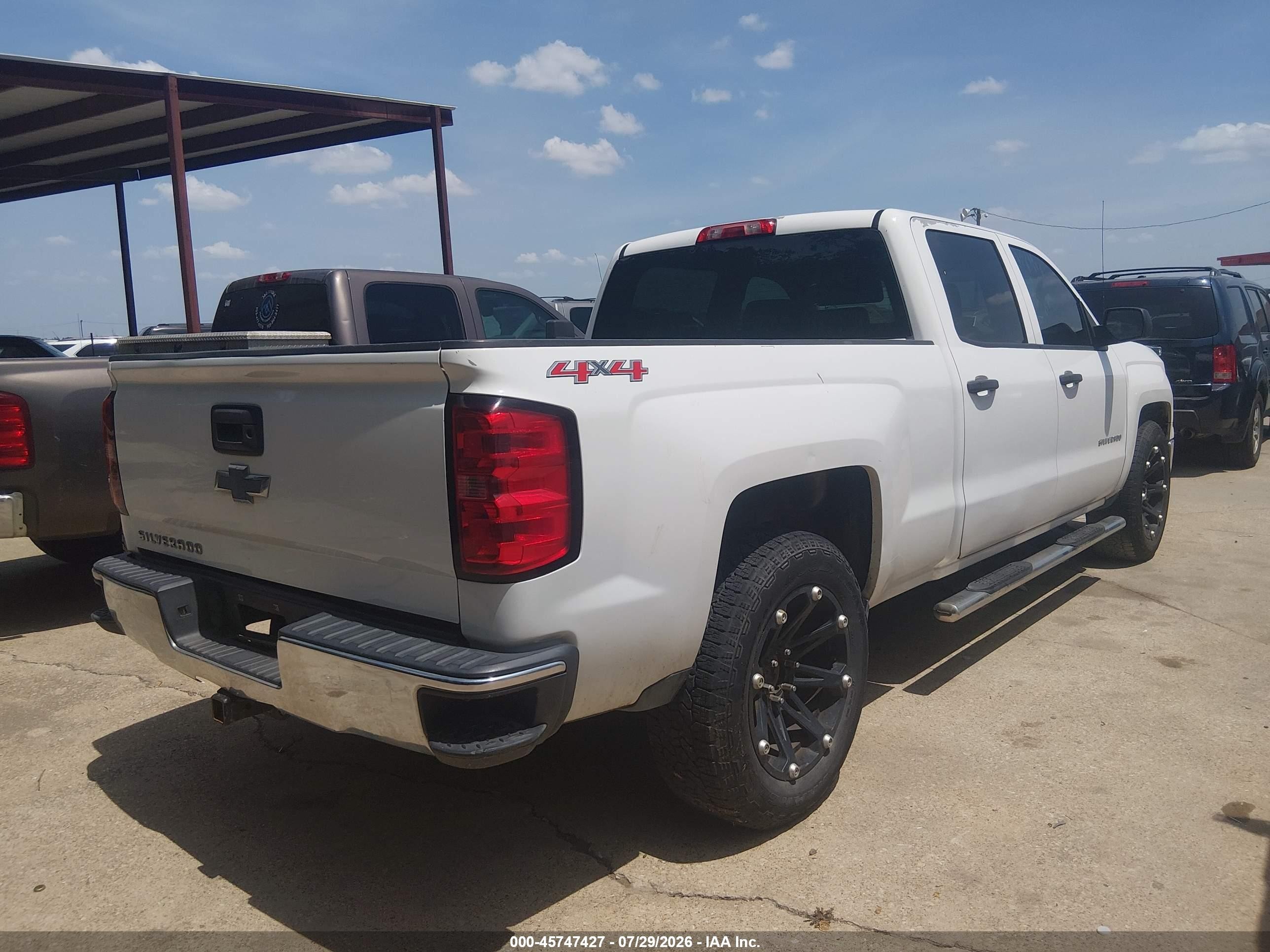 2014 Chevrolet Silverado 1500 Lt Белый vin: 3GCUKREC8EG120098