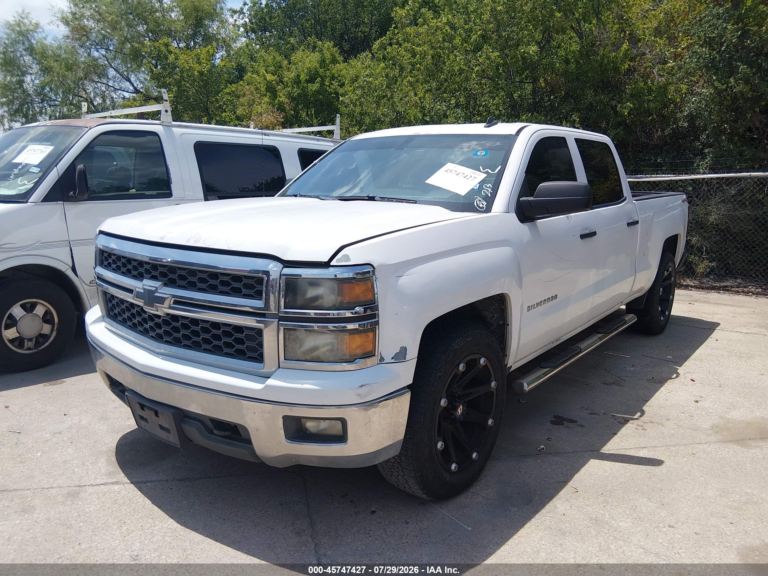 2014 Chevrolet Silverado 1500 Lt Белый vin: 3GCUKREC8EG120098