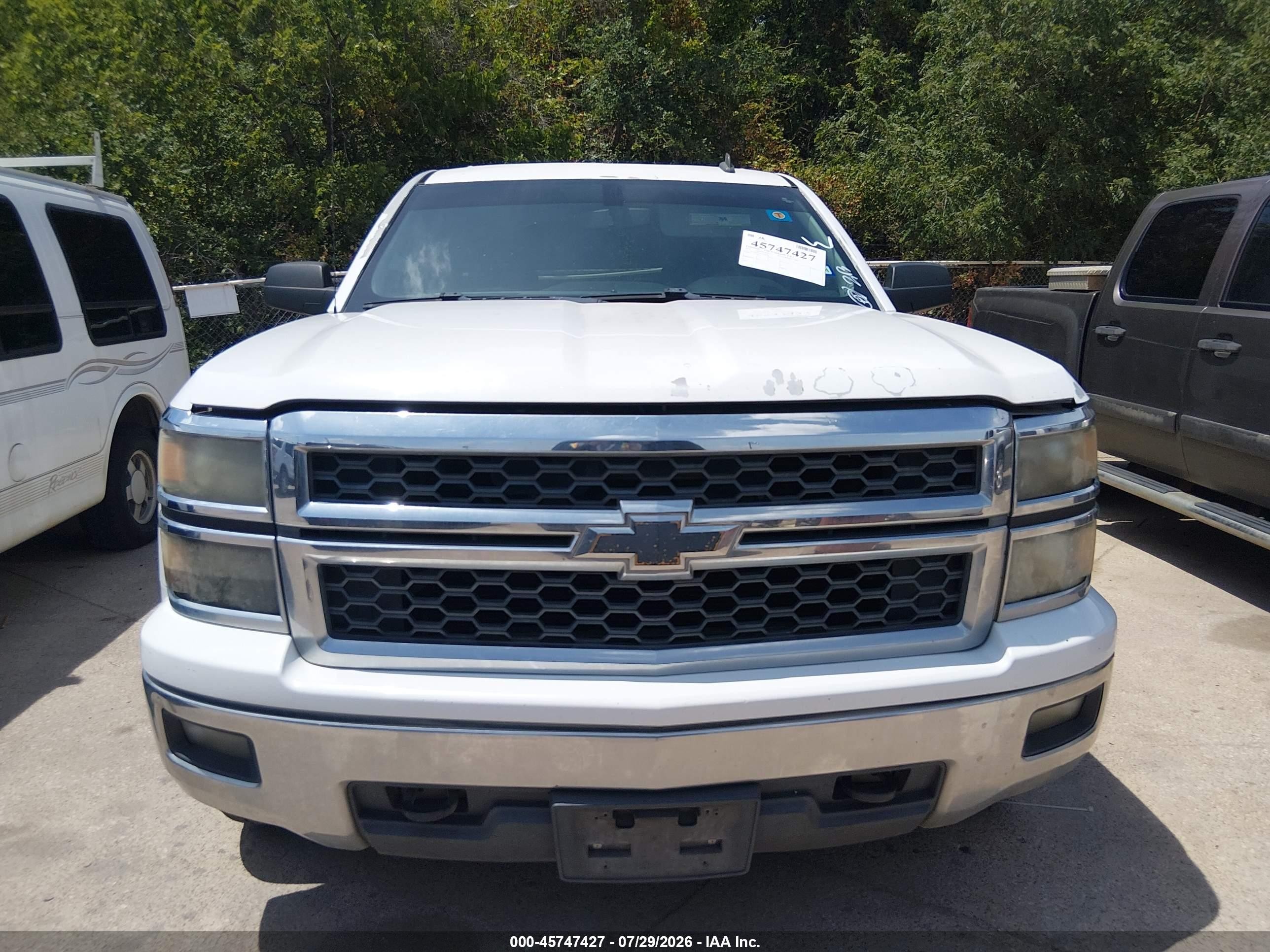 2014 Chevrolet Silverado 1500 Lt Белый vin: 3GCUKREC8EG120098