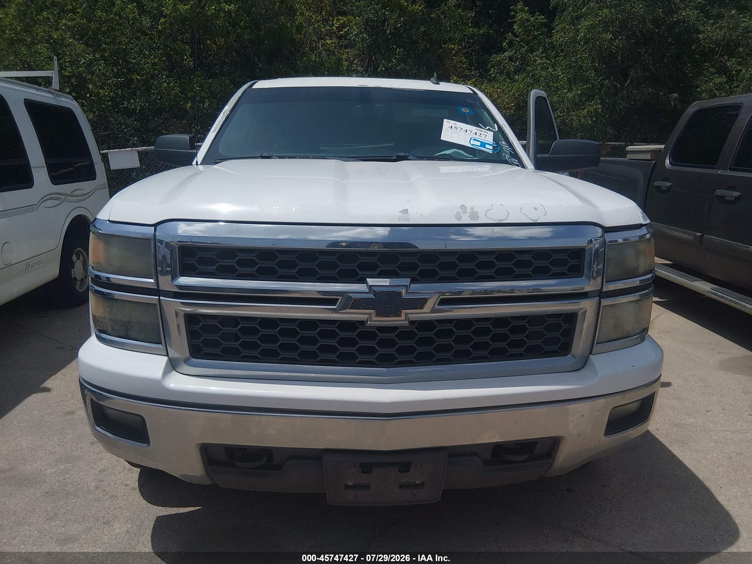 2014 Chevrolet Silverado 1500 Lt Белый vin: 3GCUKREC8EG120098