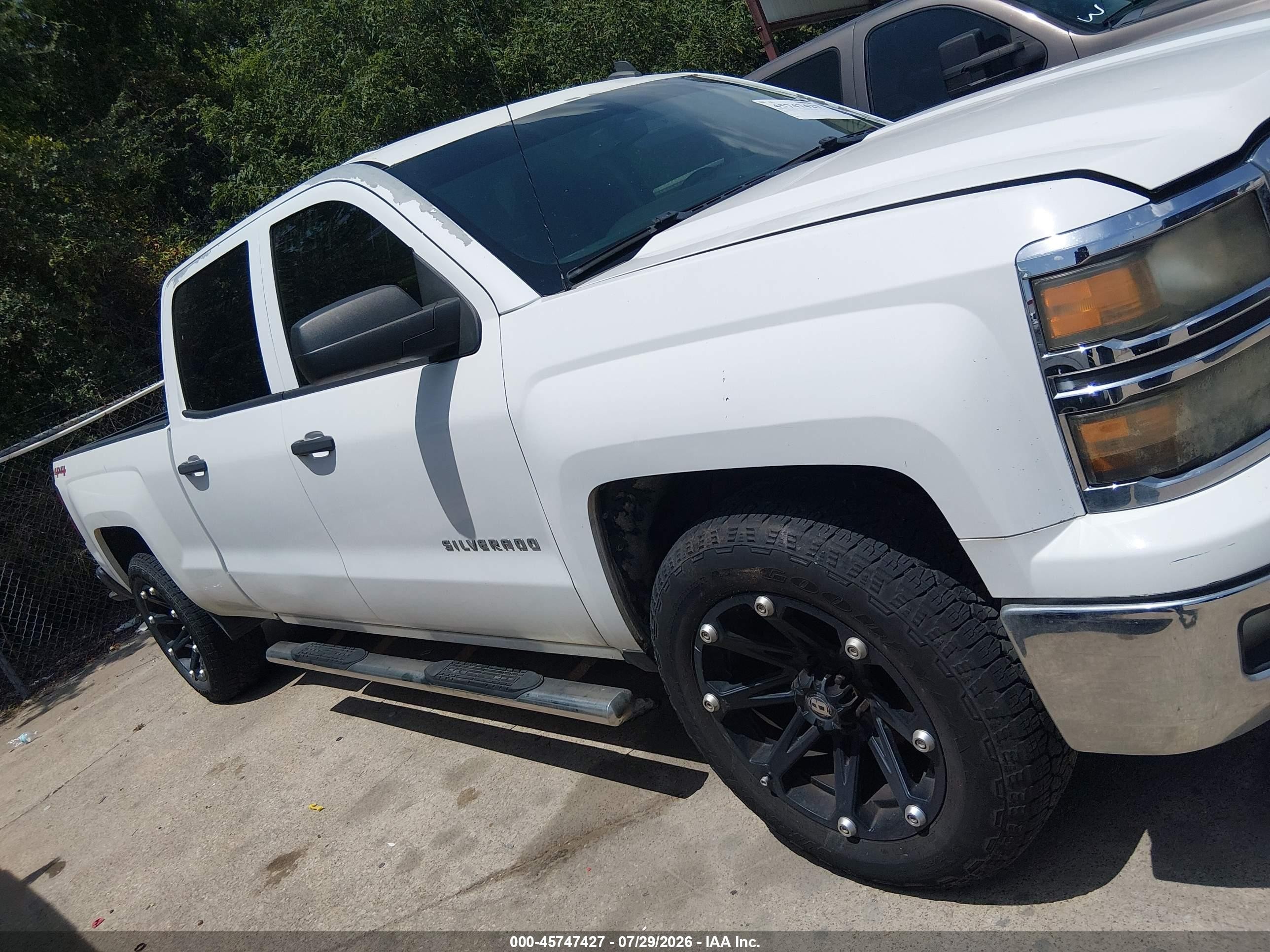 2014 Chevrolet Silverado 1500 Lt Белый vin: 3GCUKREC8EG120098