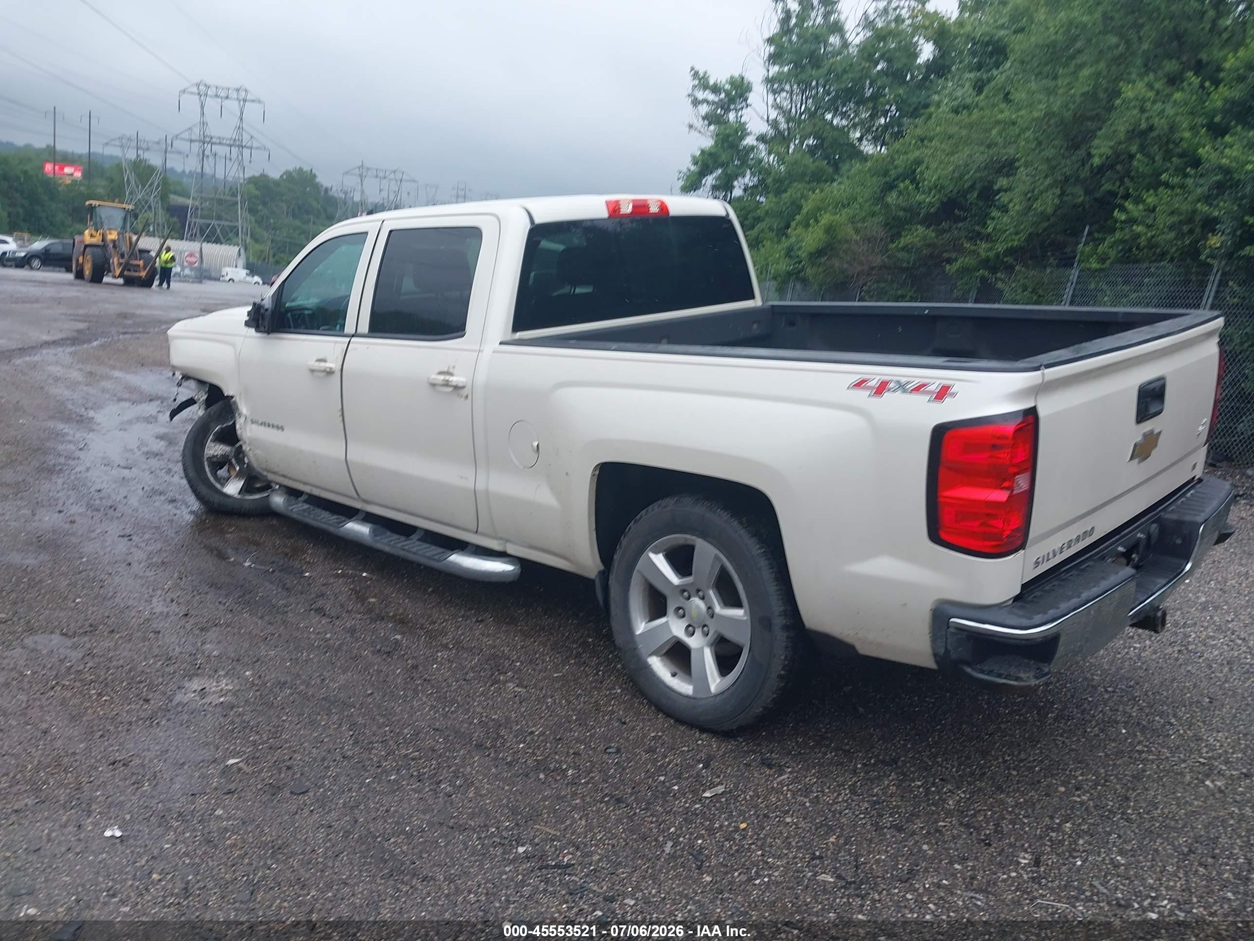 2014 Chevrolet Silverado 1500 Lt White vin: 3GCUKREC8EG159807