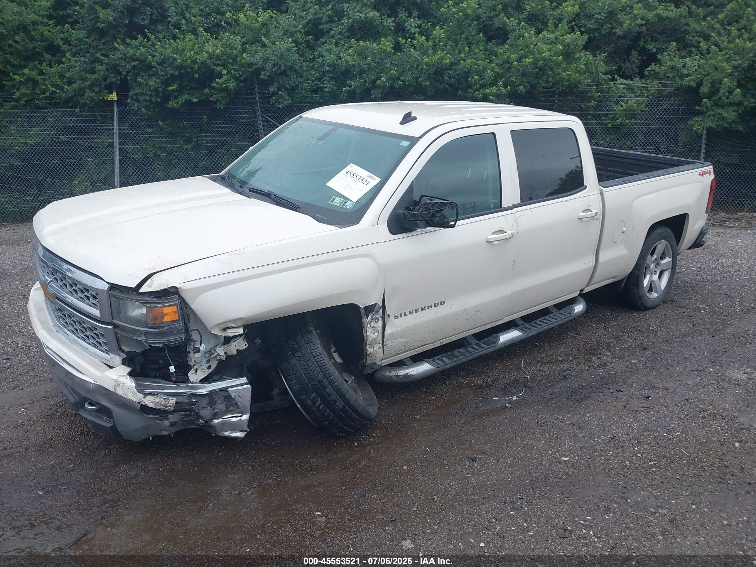 2014 Chevrolet Silverado 1500 Lt White vin: 3GCUKREC8EG159807