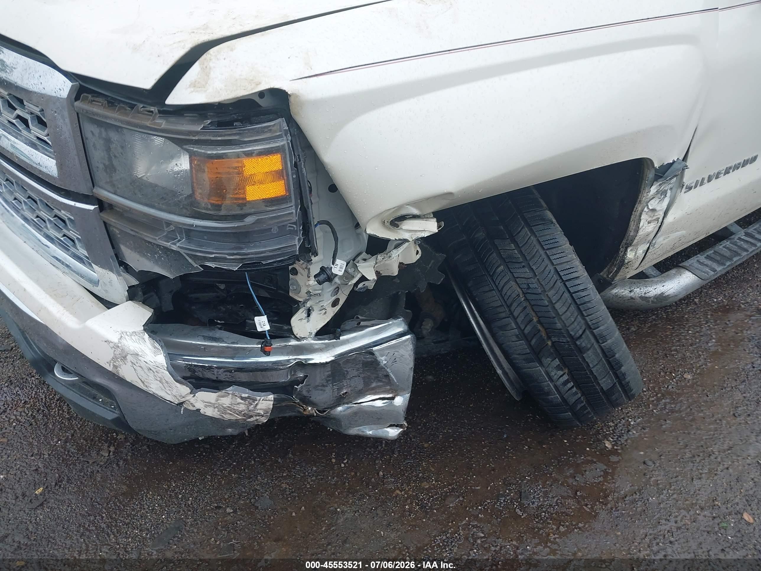 2014 Chevrolet Silverado 1500 Lt White vin: 3GCUKREC8EG159807