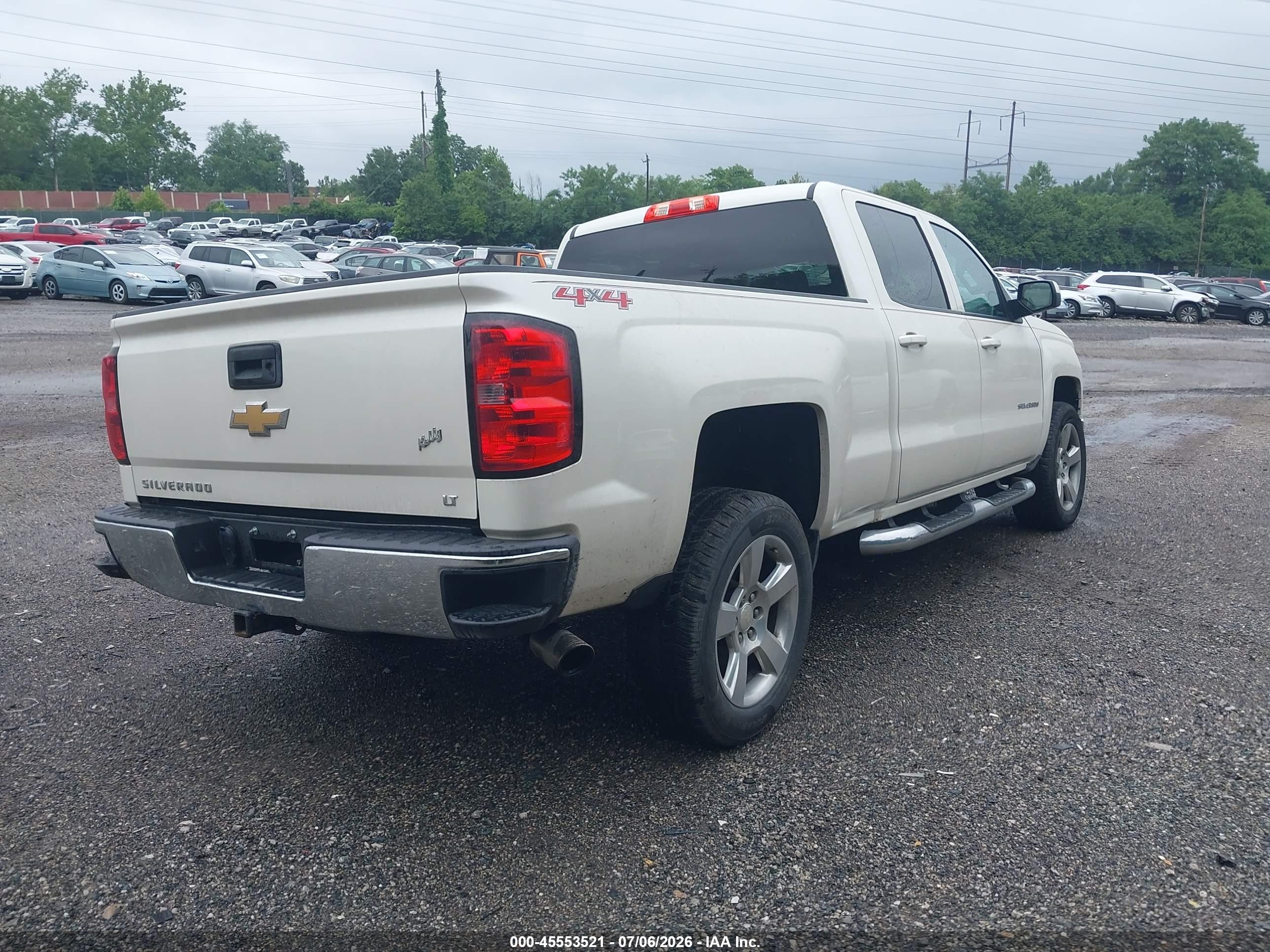 2014 Chevrolet Silverado 1500 Lt White vin: 3GCUKREC8EG159807