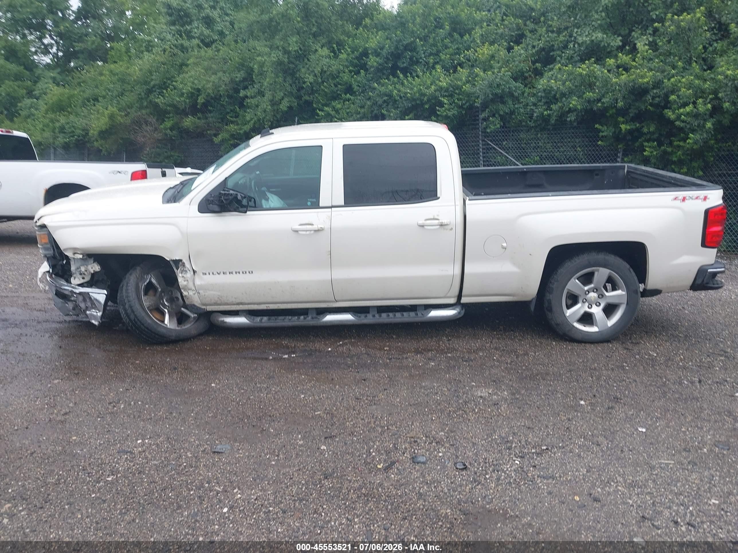 2014 Chevrolet Silverado 1500 Lt White vin: 3GCUKREC8EG159807