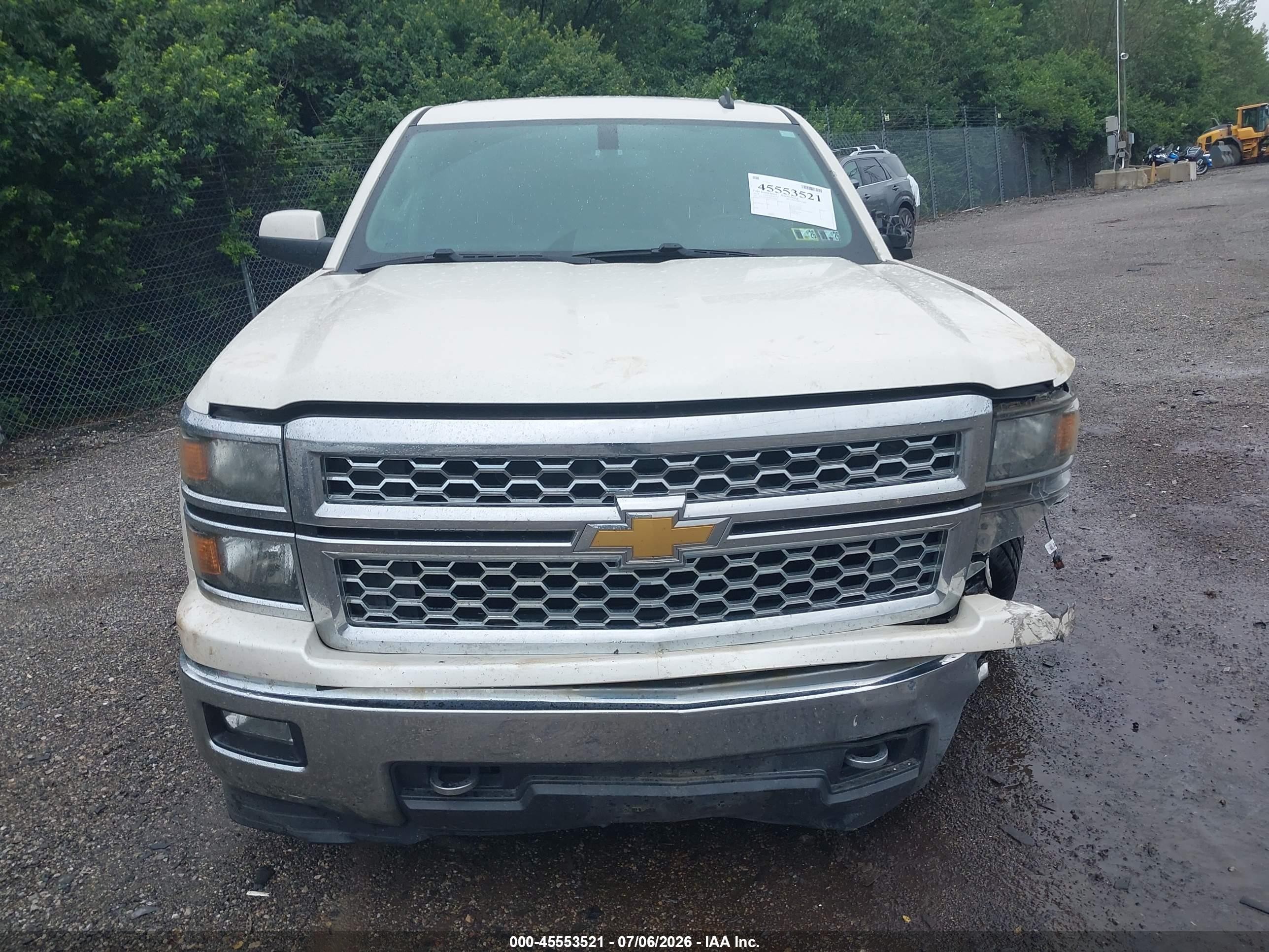 2014 Chevrolet Silverado 1500 Lt White vin: 3GCUKREC8EG159807