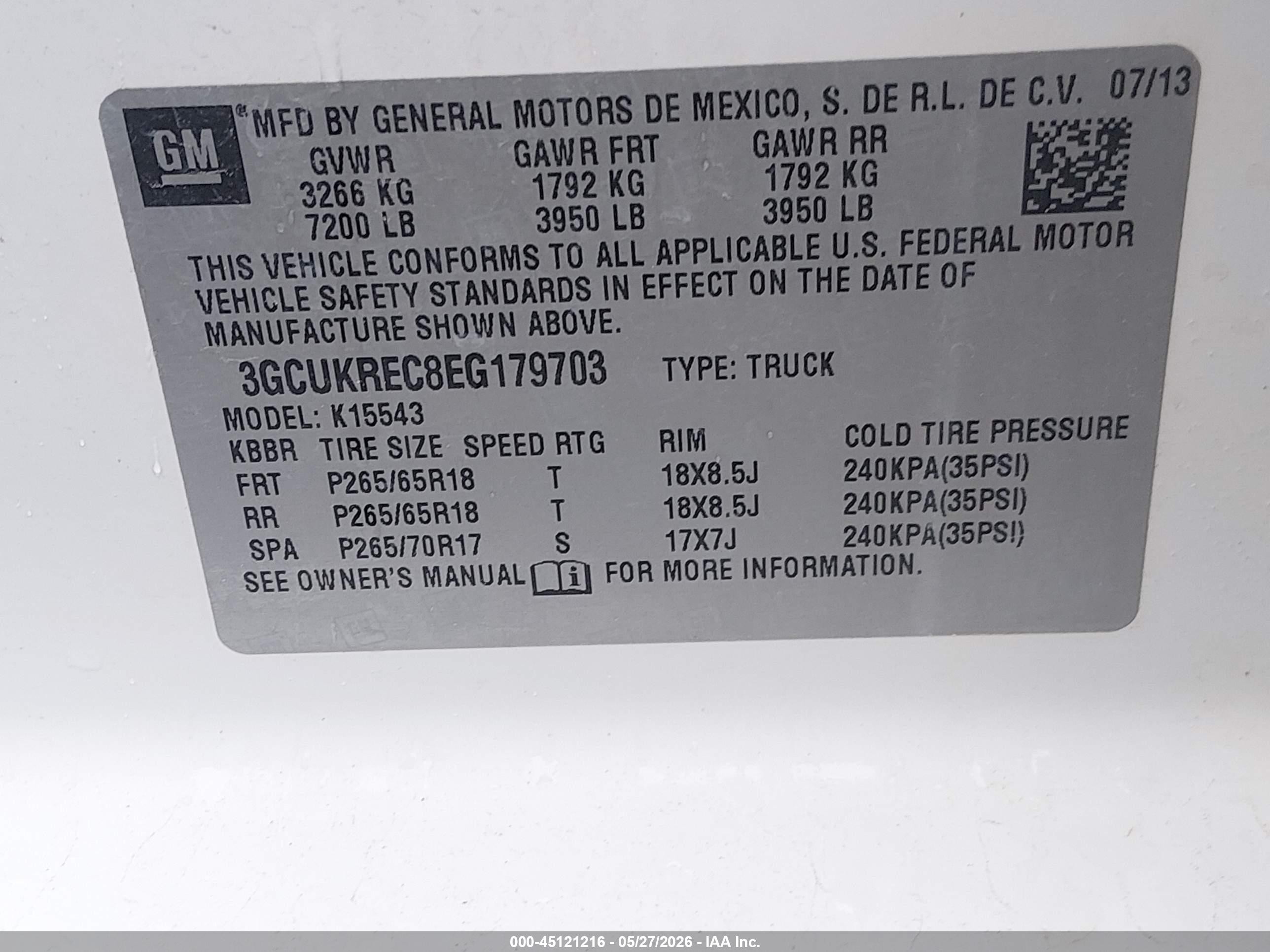 2014 Chevrolet Silverado 1500 1lt White vin: 3GCUKREC8EG179703