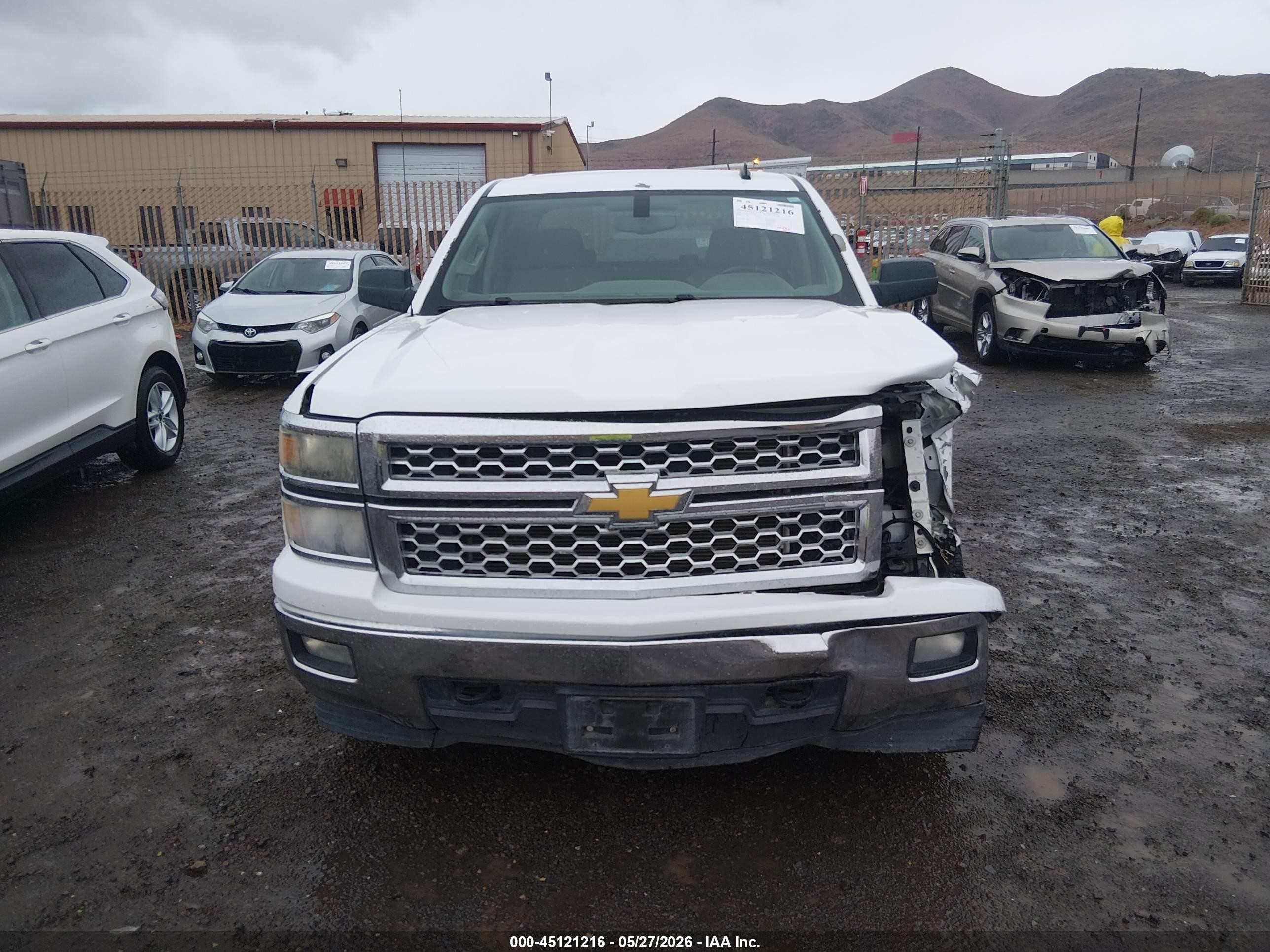 2014 Chevrolet Silverado 1500 1lt White vin: 3GCUKREC8EG179703