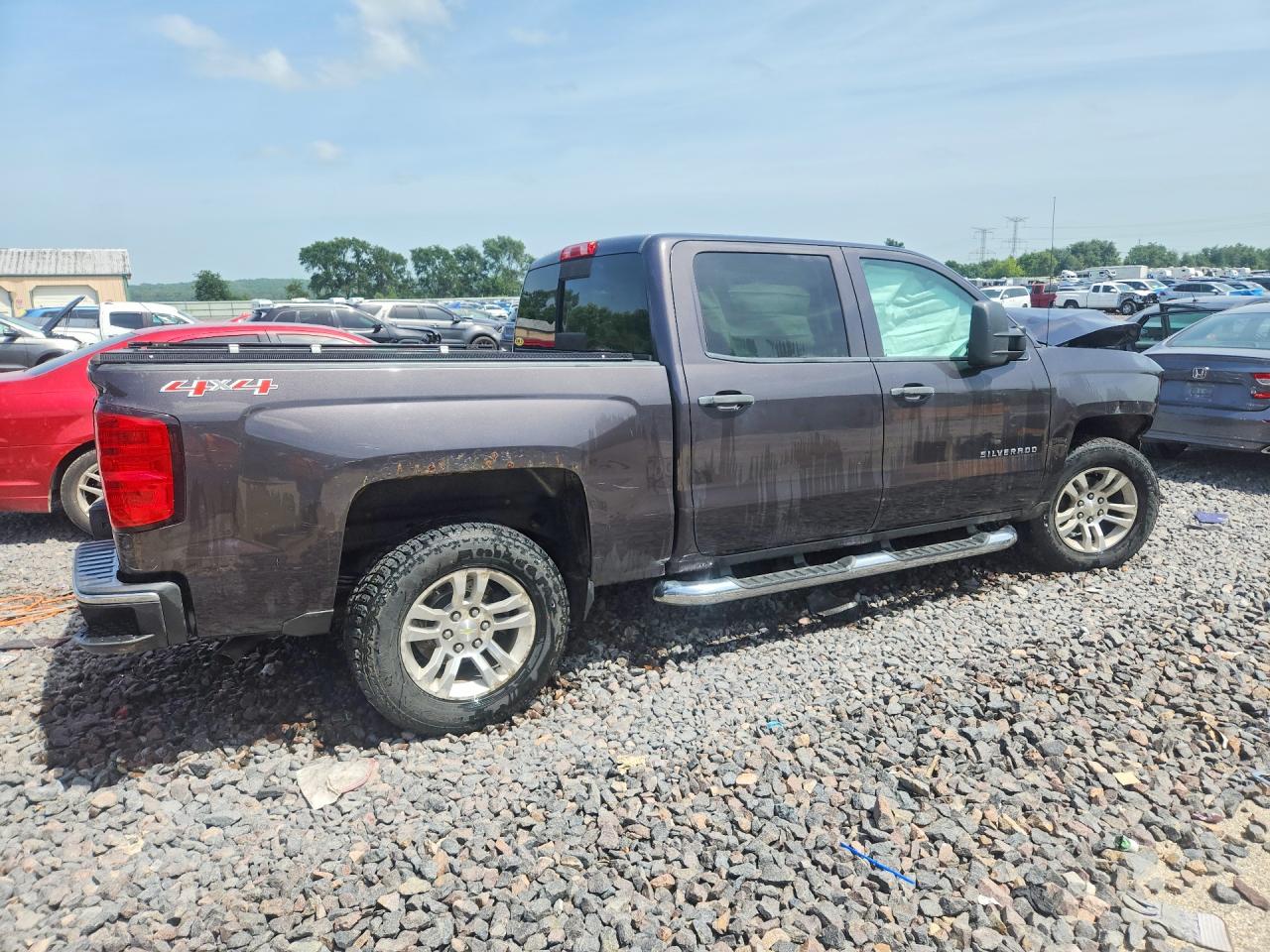 2014 Chevrolet Silverado K1500 Lt Gray vin: 3GCUKREC8EG221450