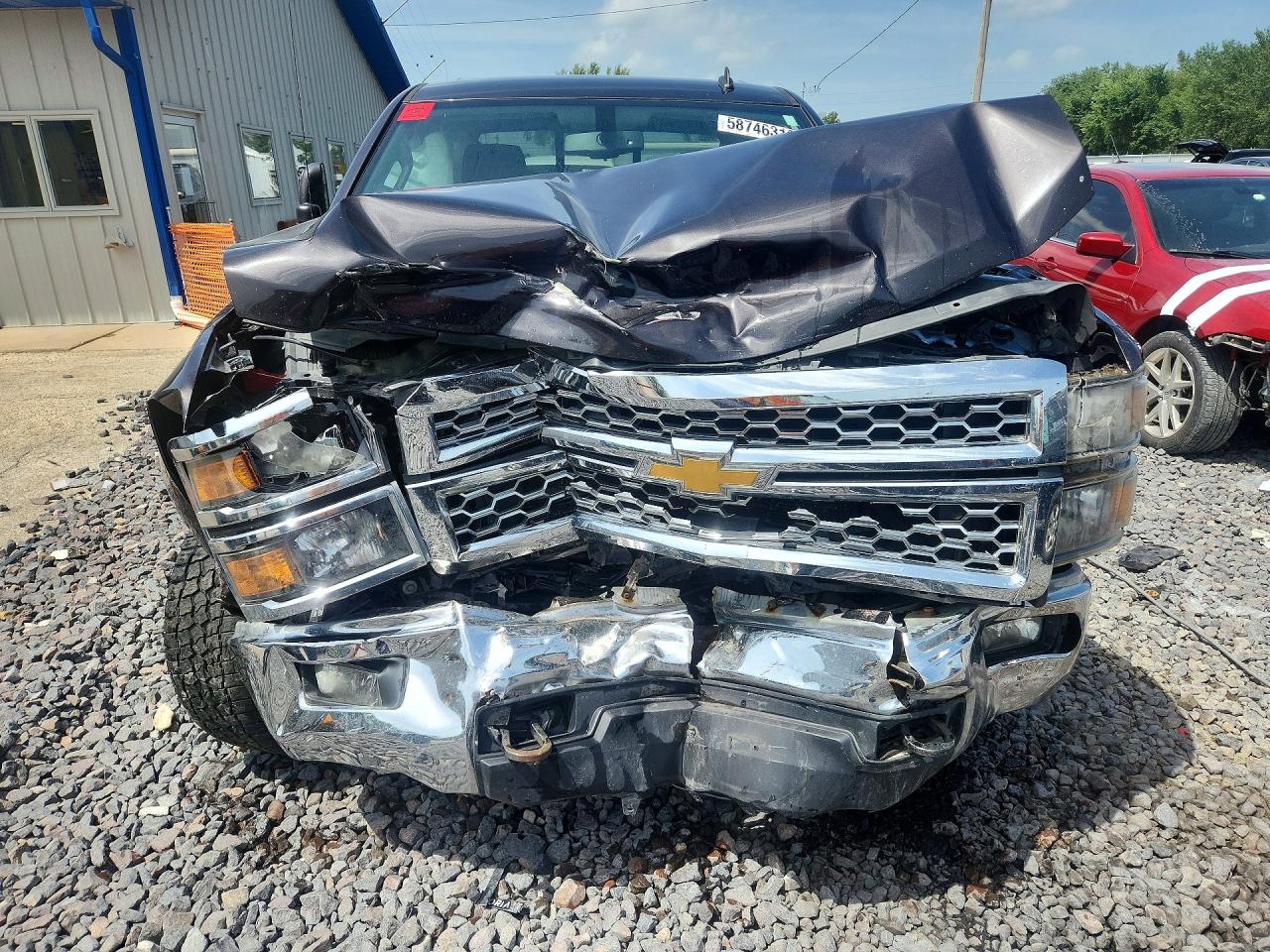 2014 Chevrolet Silverado K1500 Lt Gray vin: 3GCUKREC8EG221450