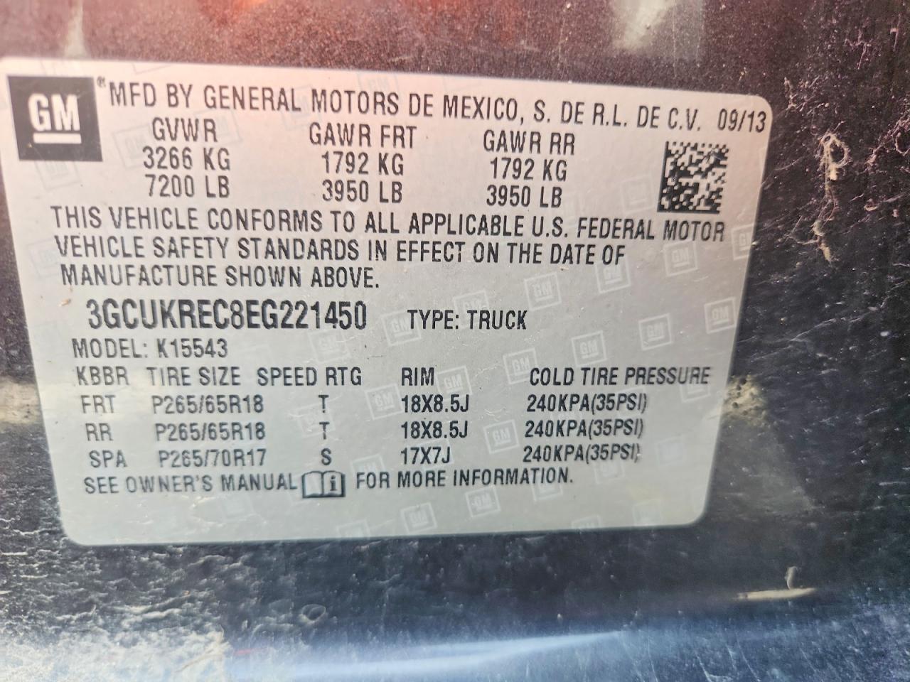 2014 Chevrolet Silverado K1500 Lt Gray vin: 3GCUKREC8EG221450