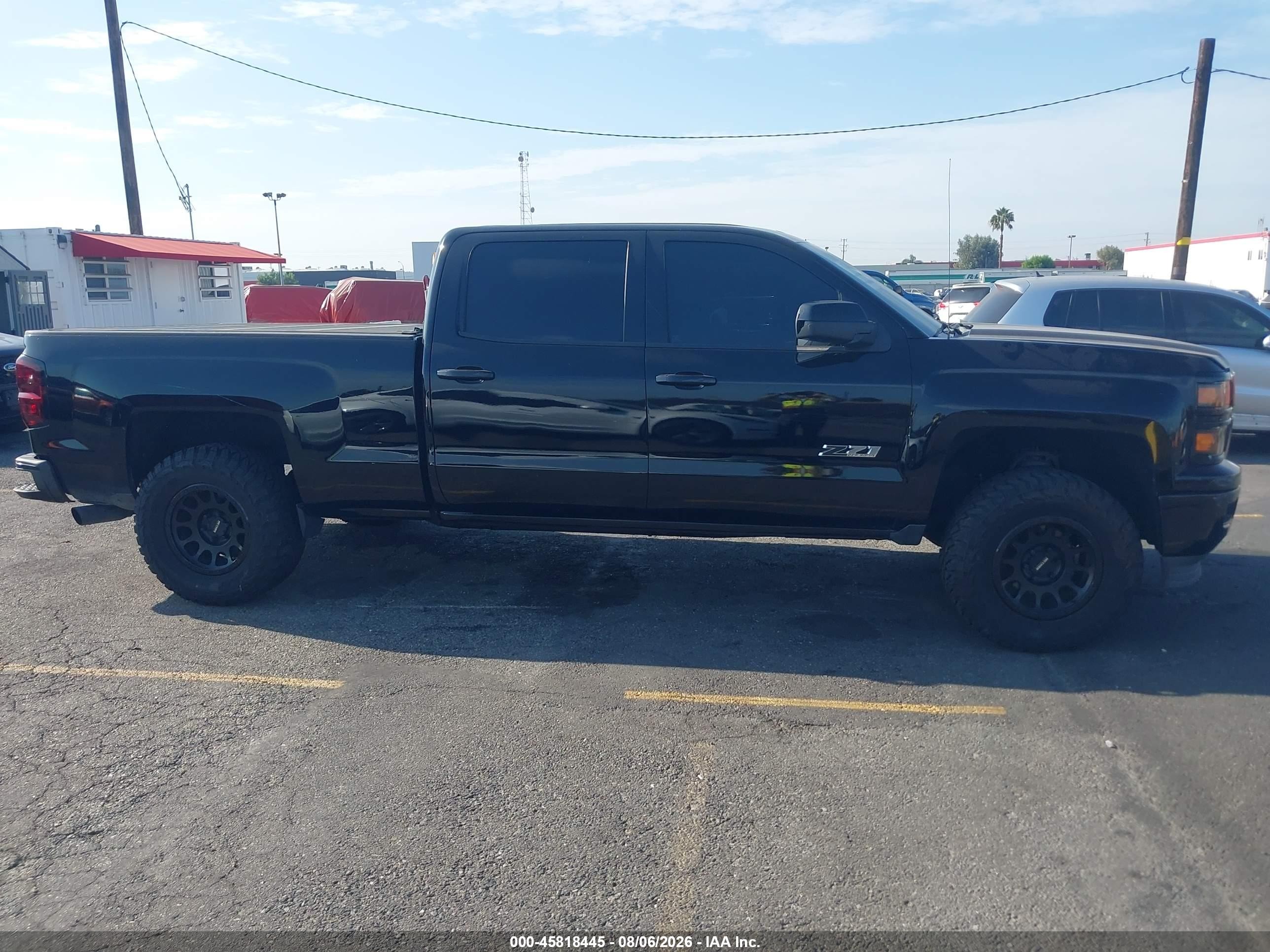 2014 Chevrolet Silverado 1500 Lt Black vin: 3GCUKREC8EG239091