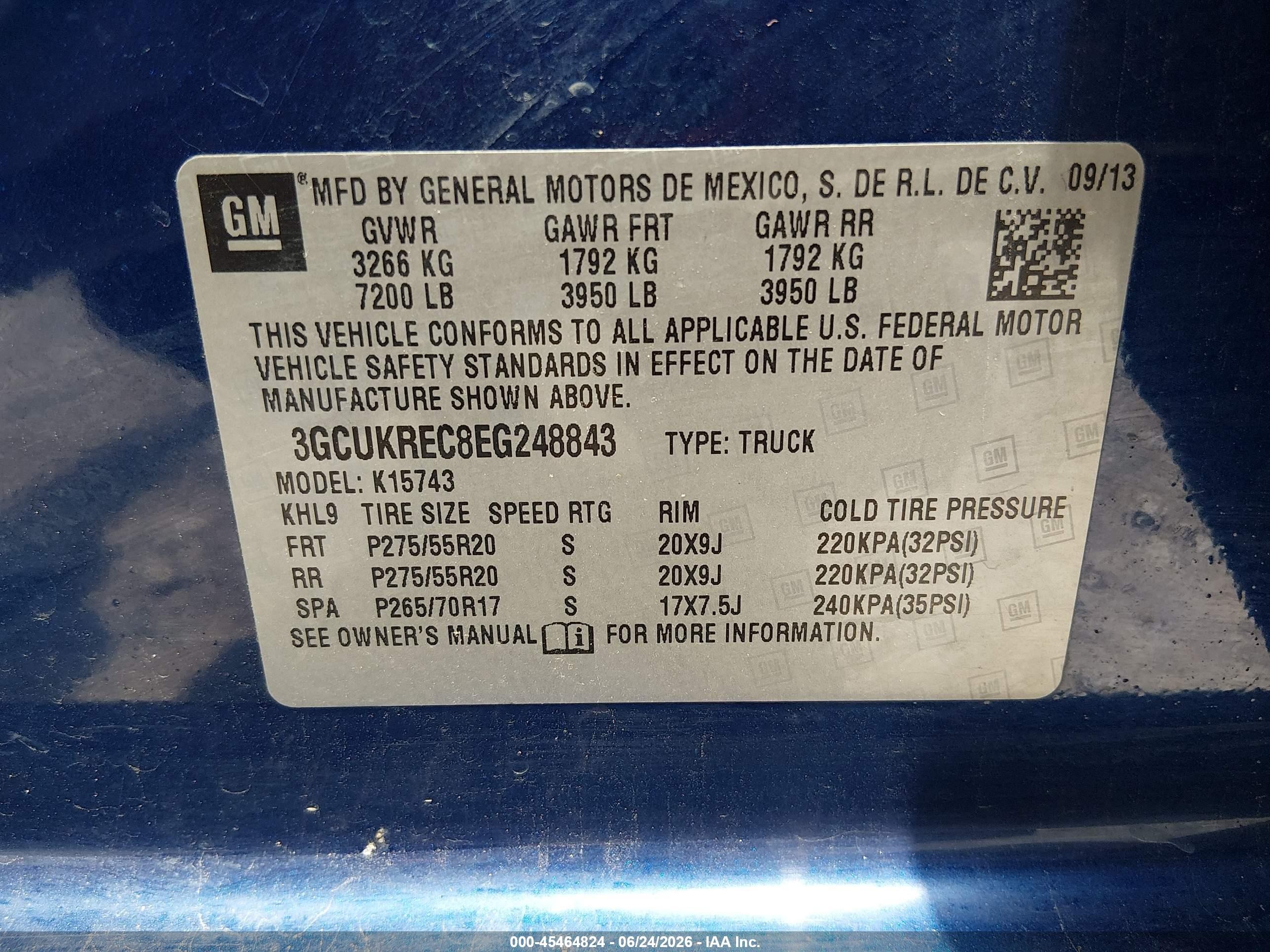 2014 Chevrolet Silverado 1500 Lt Синий vin: 3GCUKREC8EG248843