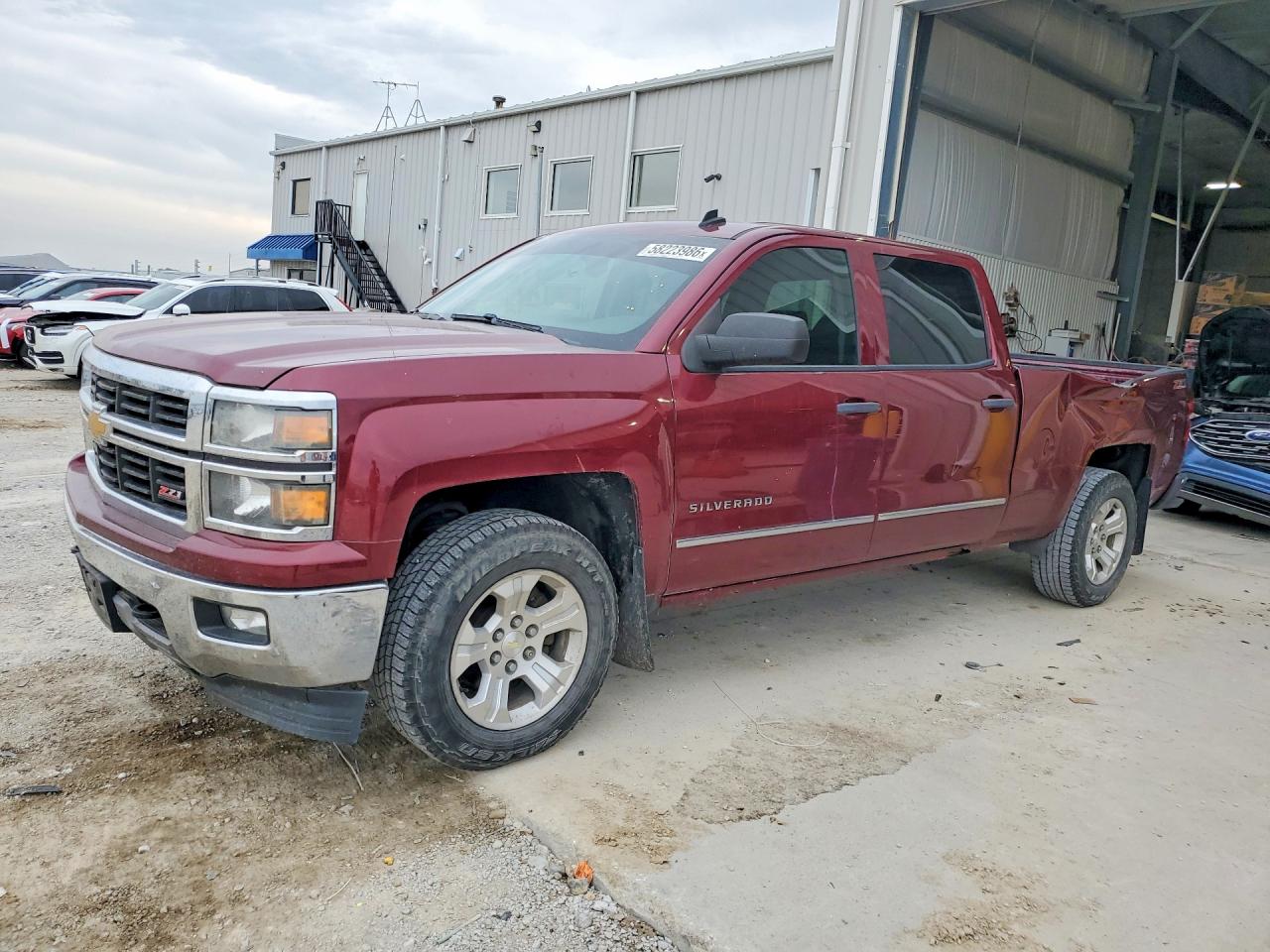 2014 Chevrolet Silverado K1500 Lt Maroon vin: 3GCUKREC8EG271104