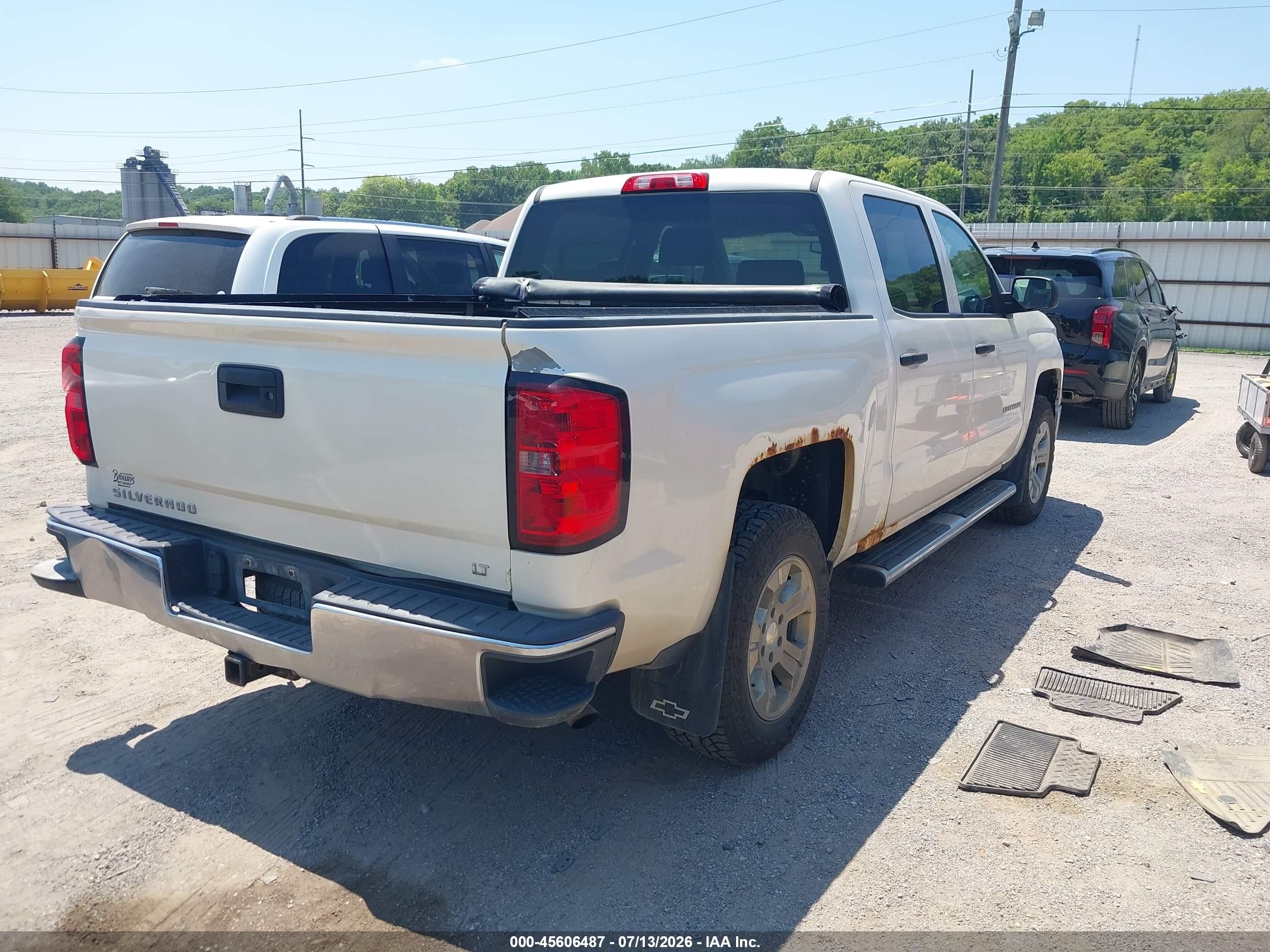 2014 Chevrolet Silverado 1500 Lt Белый vin: 3GCUKREC8EG276822