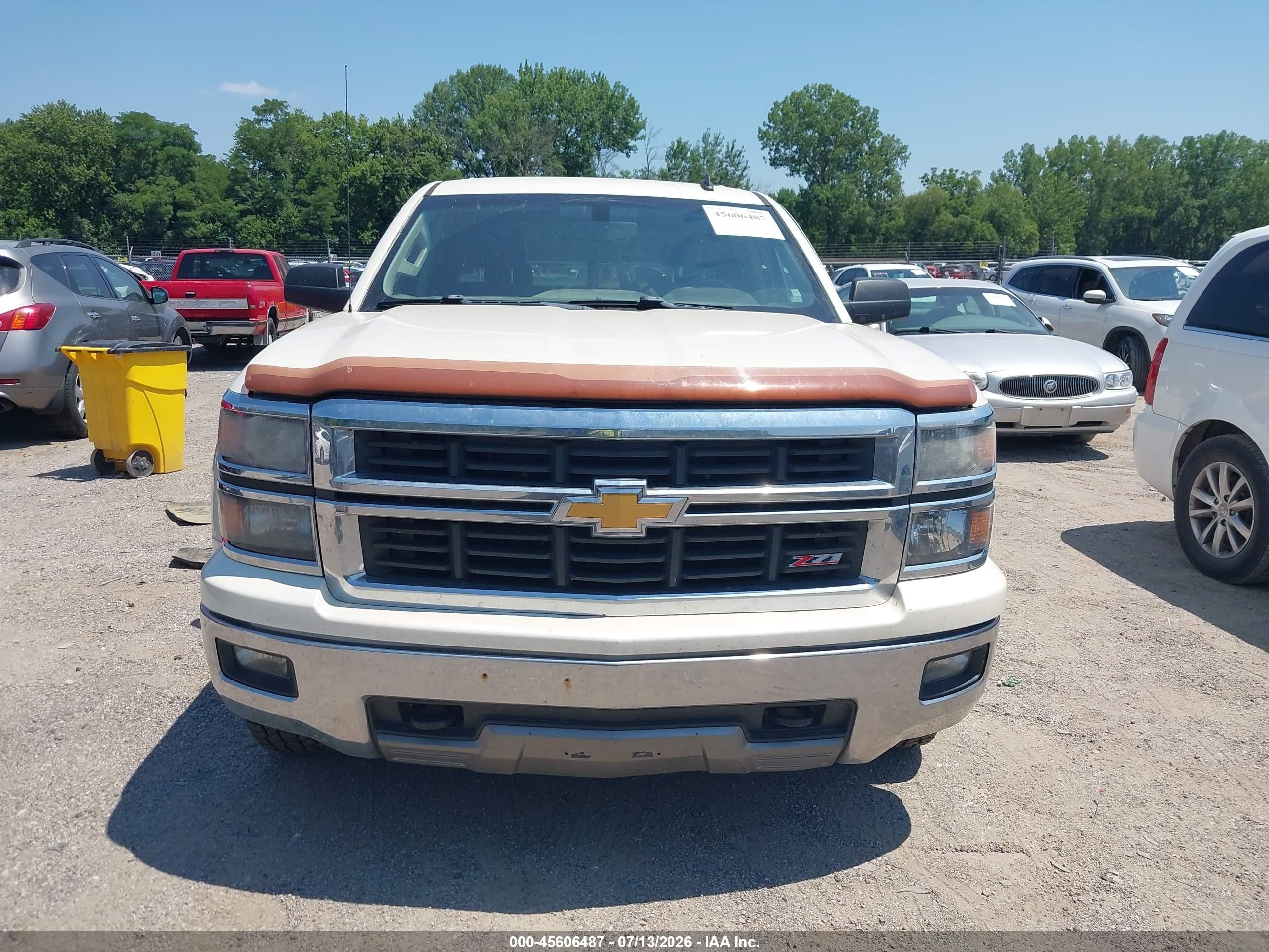 2014 Chevrolet Silverado 1500 Lt Белый vin: 3GCUKREC8EG276822