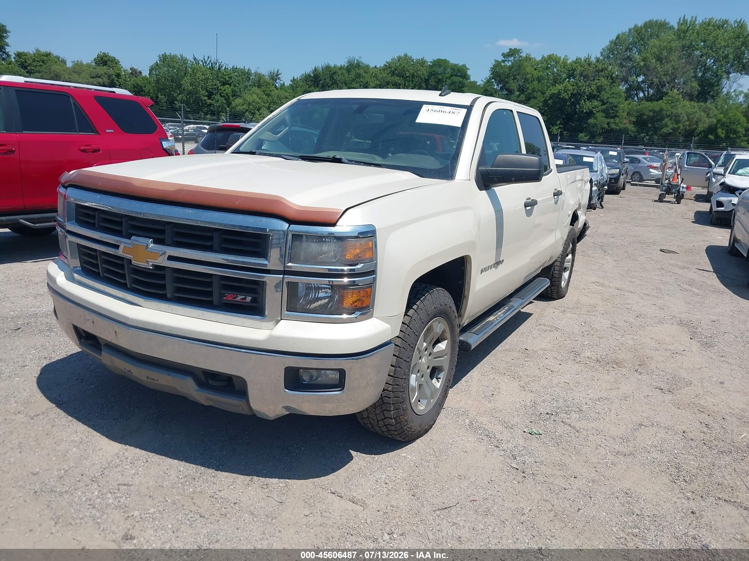 2014 Chevrolet Silverado 1500 Lt Белый vin: 3GCUKREC8EG276822