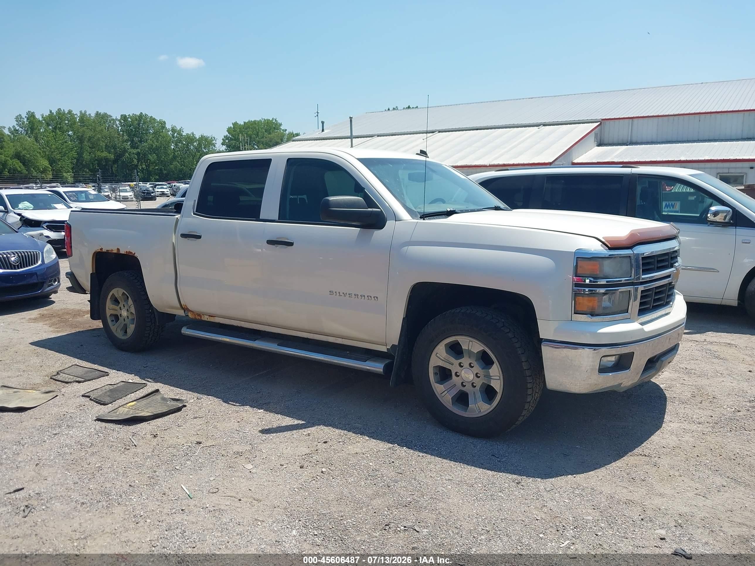 2014 Chevrolet Silverado 1500 Lt Белый vin: 3GCUKREC8EG276822