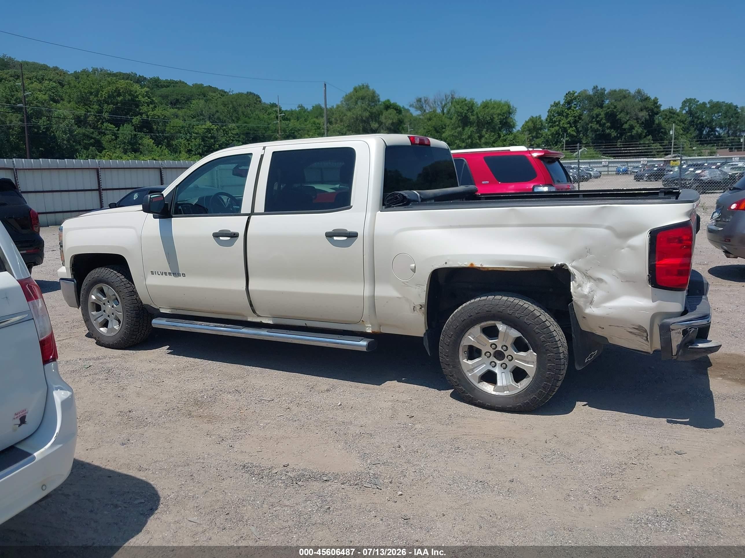 2014 Chevrolet Silverado 1500 Lt Белый vin: 3GCUKREC8EG276822