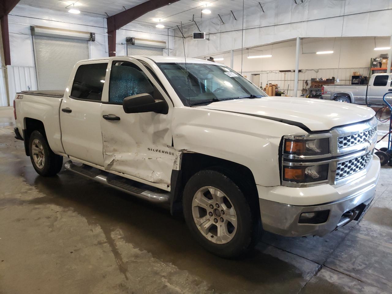 2014 Chevrolet Silverado K1500 Lt White vin: 3GCUKREC8EG393235