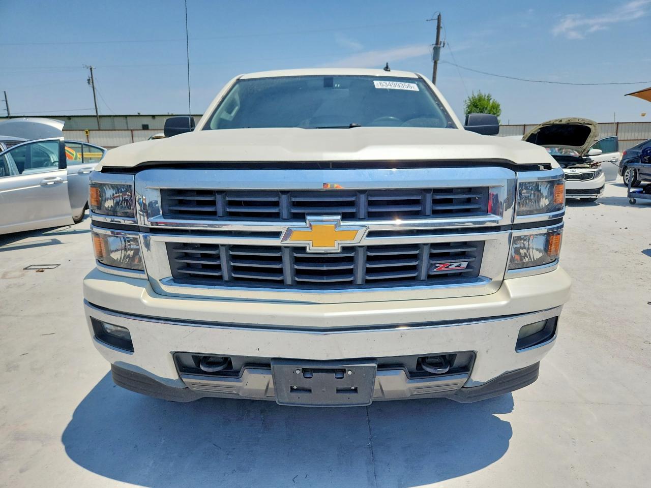 2014 Chevrolet Silverado K1500 Lt White vin: 3GCUKREC8EG435001