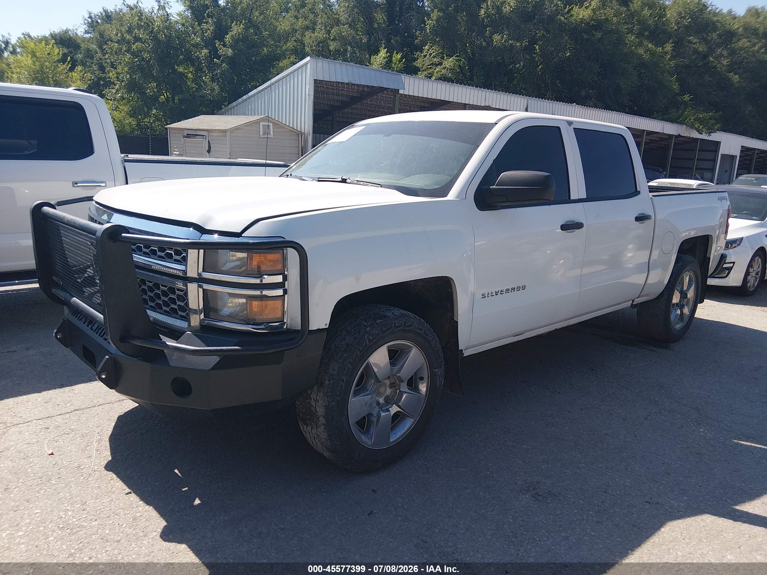 2014 Chevrolet Silverado 1500 Lt White vin: 3GCUKREC8EG449142