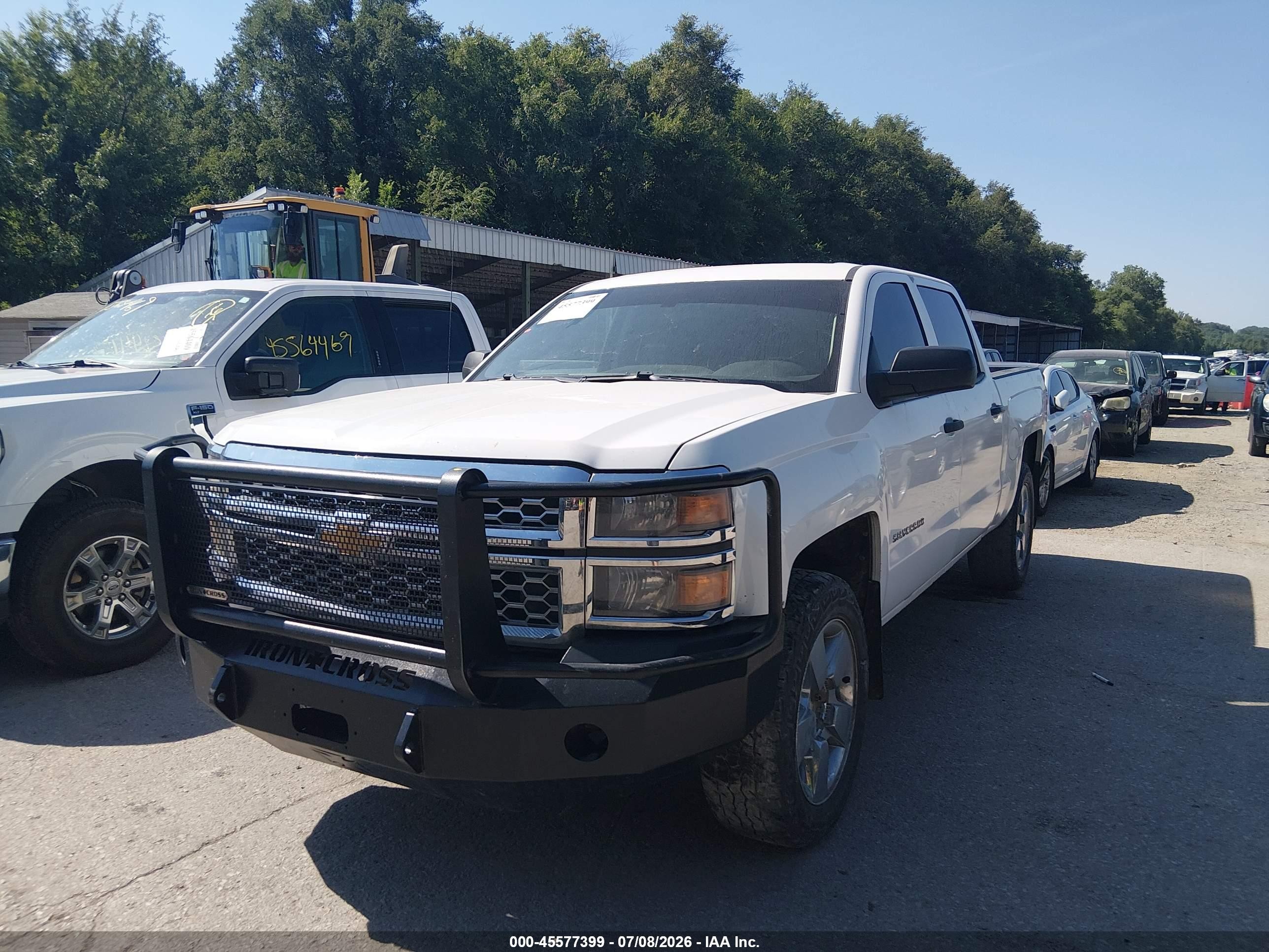 2014 Chevrolet Silverado 1500 Lt White vin: 3GCUKREC8EG449142