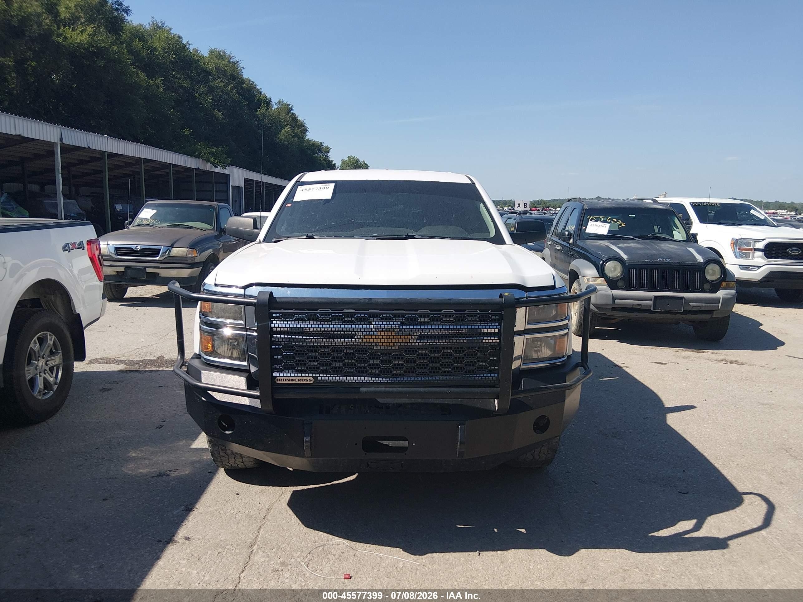 2014 Chevrolet Silverado 1500 Lt White vin: 3GCUKREC8EG449142