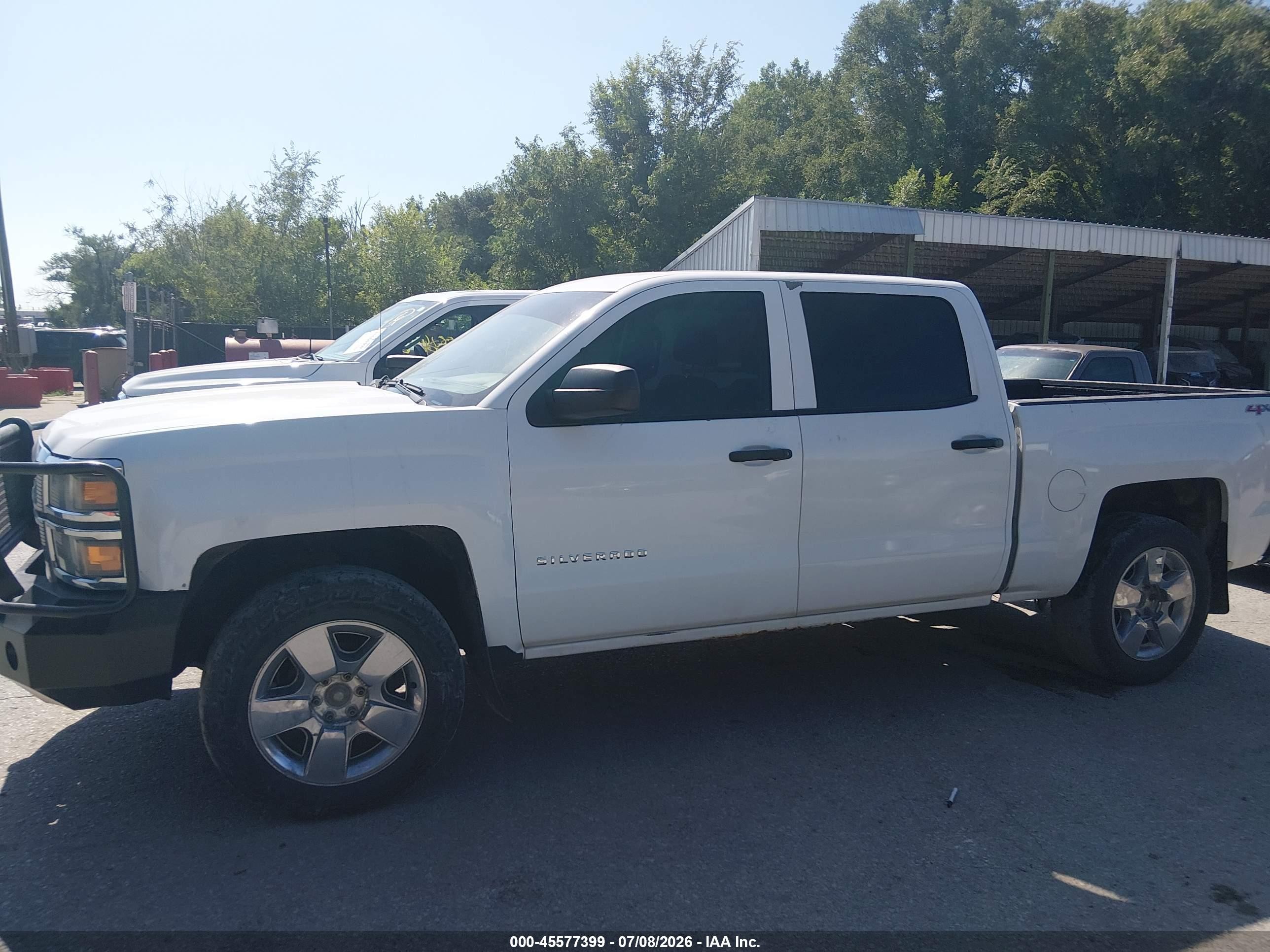 2014 Chevrolet Silverado 1500 Lt White vin: 3GCUKREC8EG449142