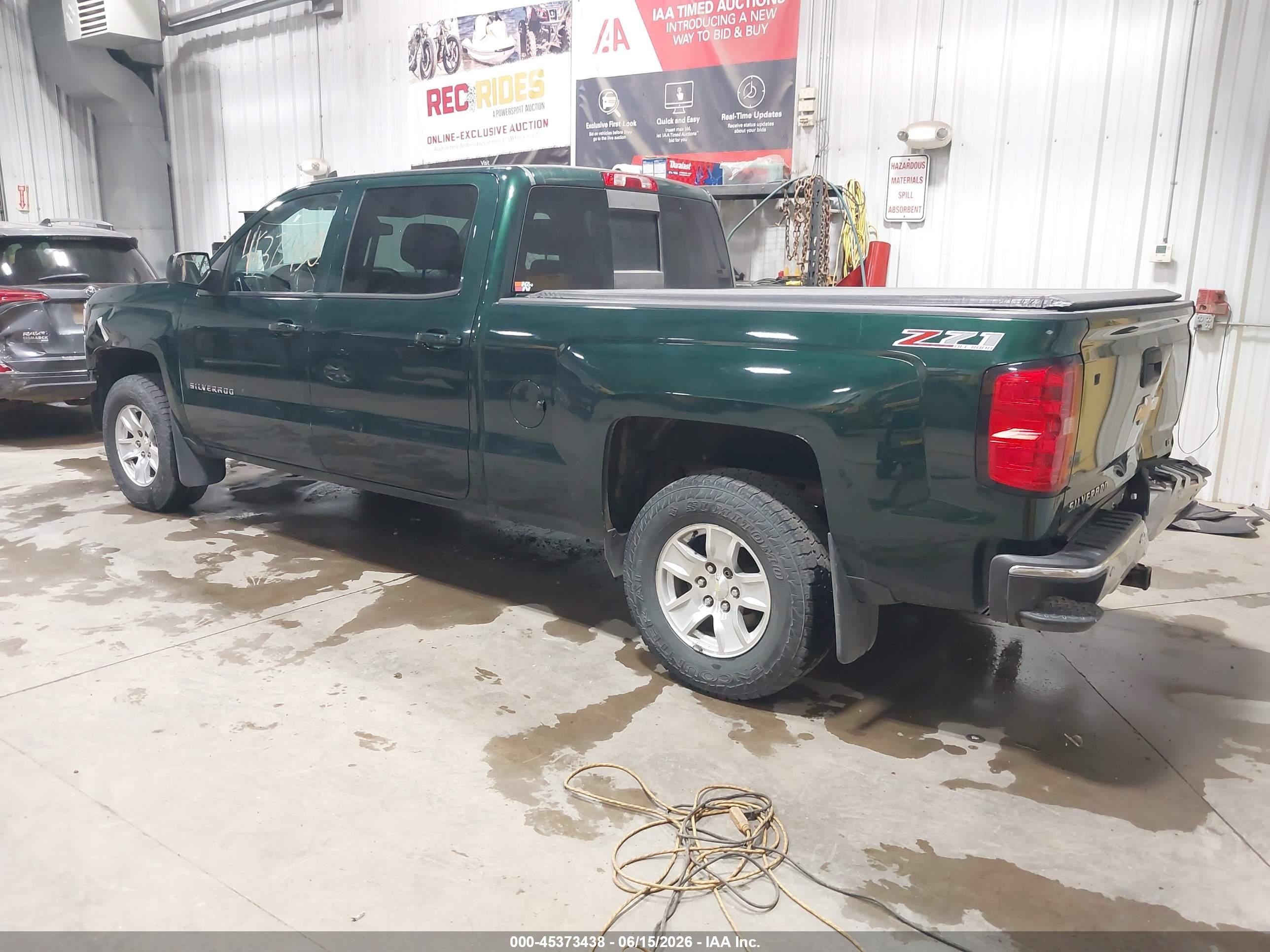 2015 Chevrolet Silverado 1500 2lt Green vin: 3GCUKREC8FG147612
