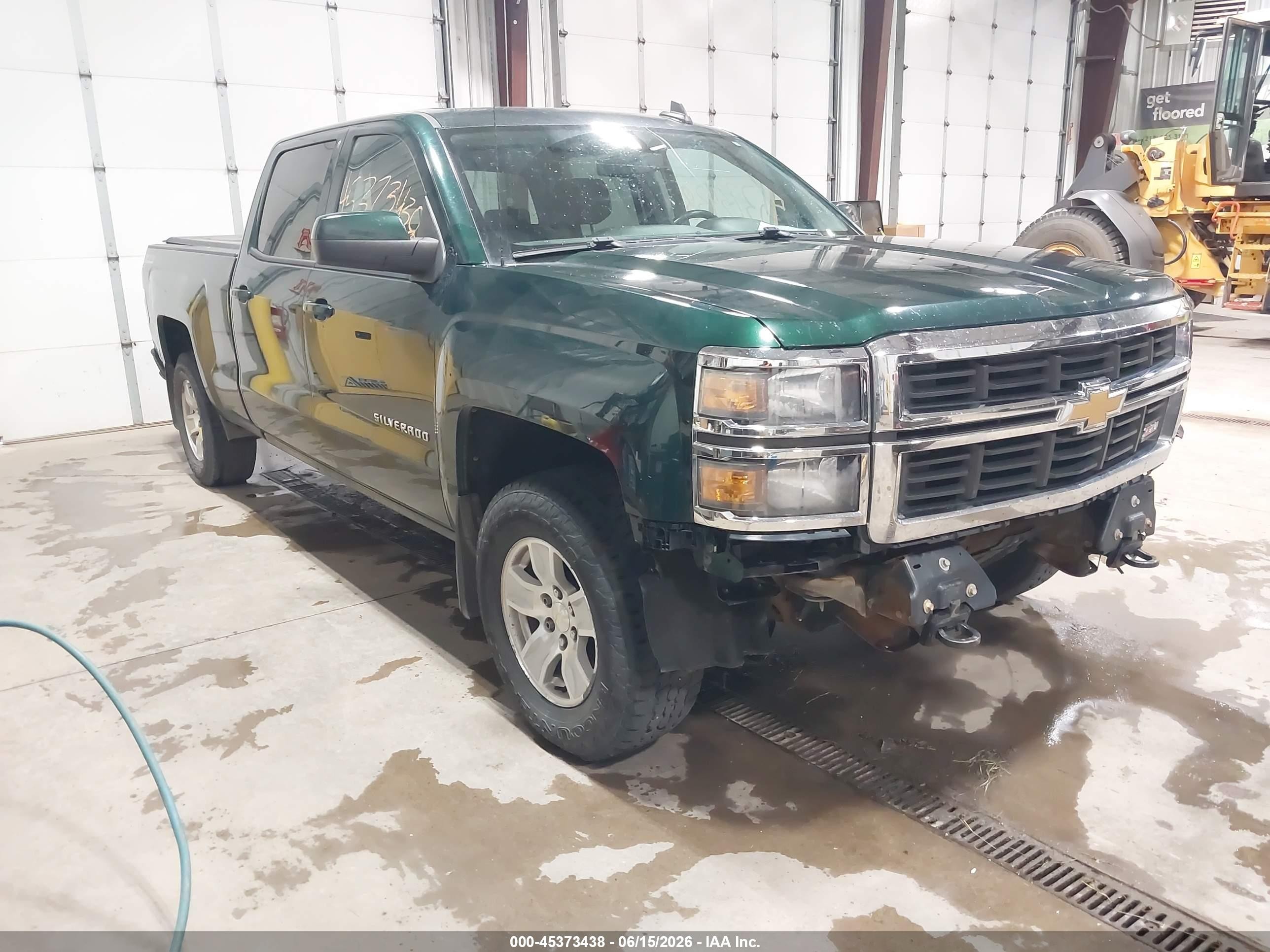 2015 Chevrolet Silverado 1500 2lt Green vin: 3GCUKREC8FG147612