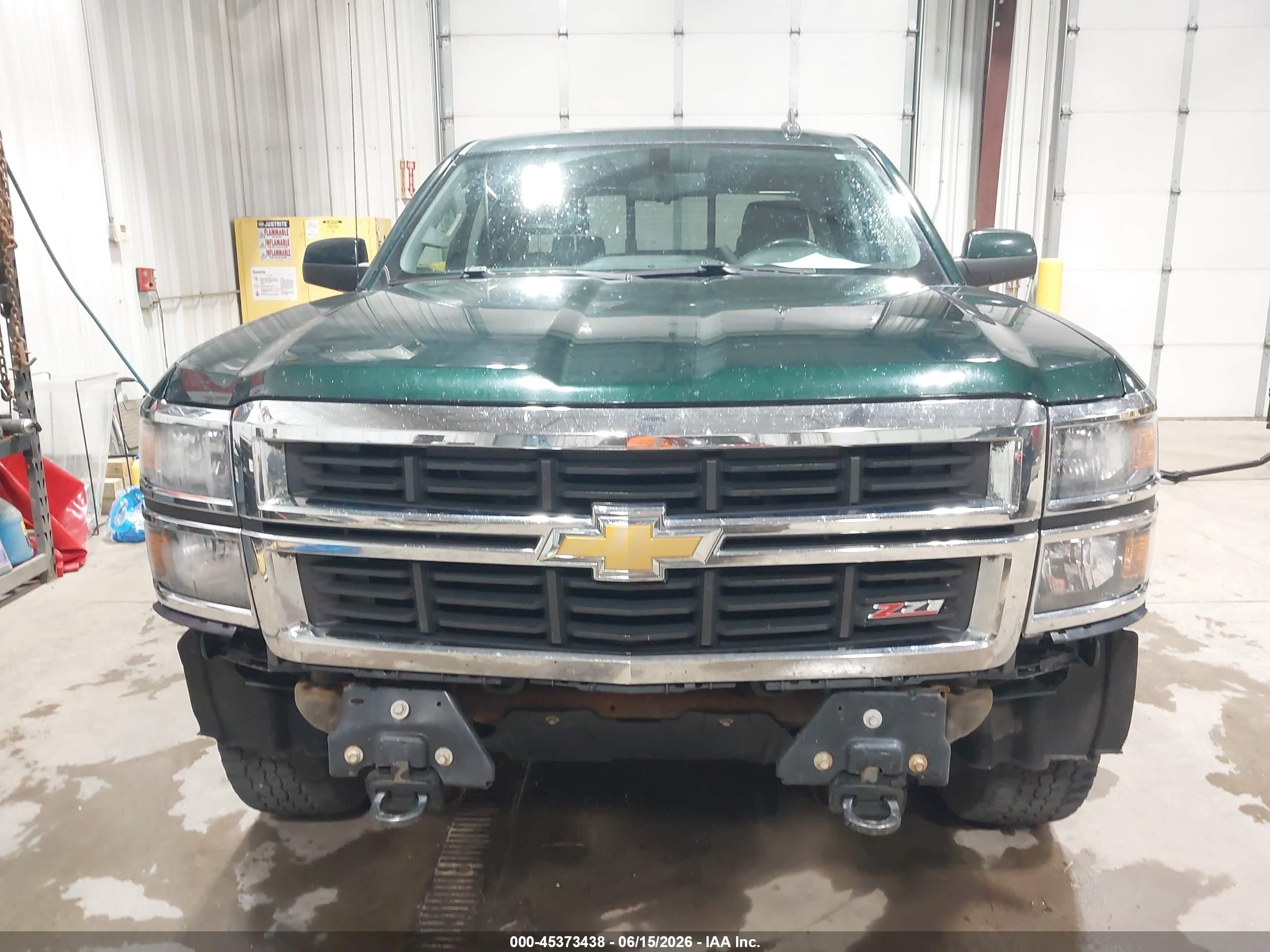 2015 Chevrolet Silverado 1500 2lt Green vin: 3GCUKREC8FG147612