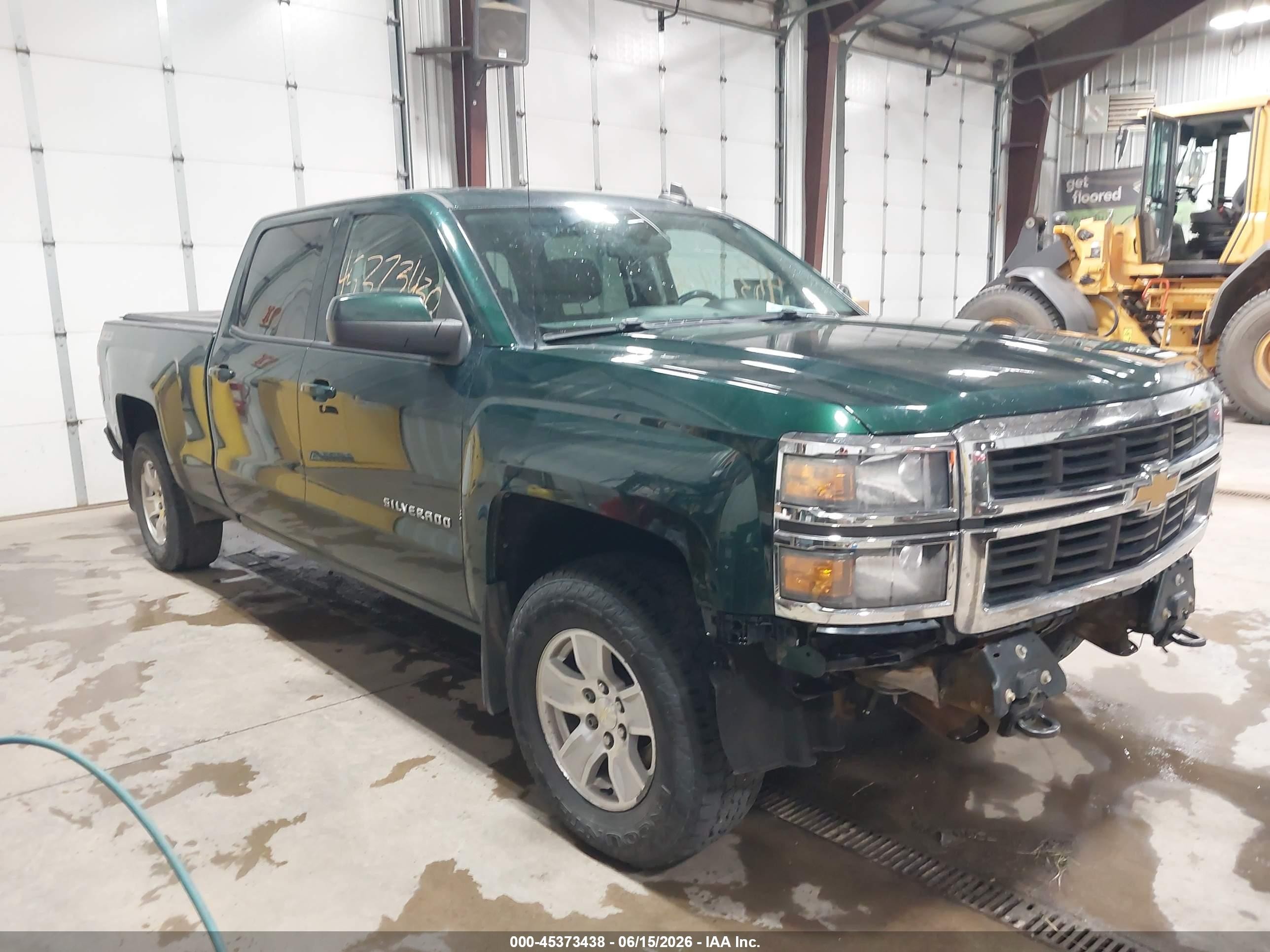 2015 Chevrolet Silverado 1500 2lt Green vin: 3GCUKREC8FG147612