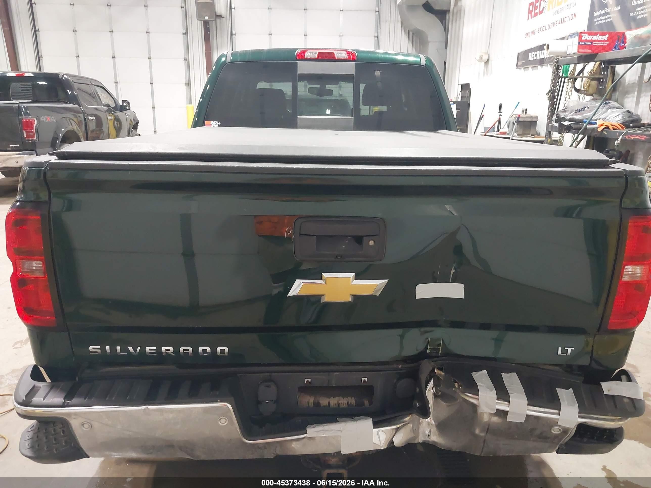2015 Chevrolet Silverado 1500 2lt Green vin: 3GCUKREC8FG147612