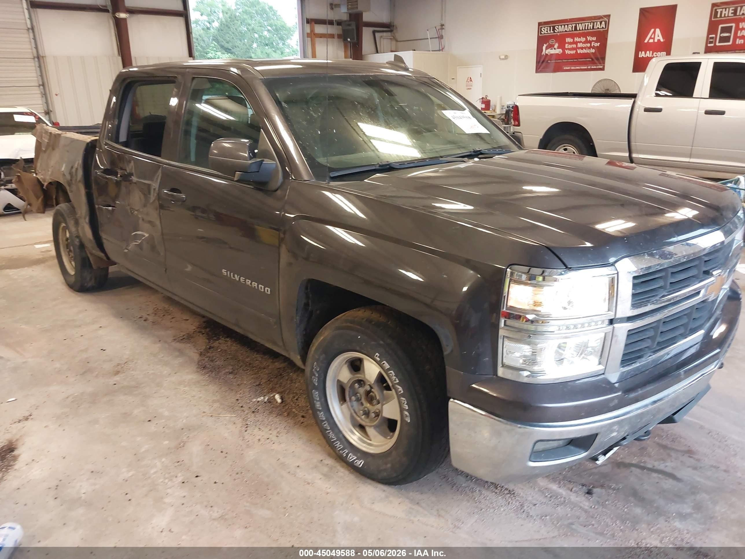2015 Chevrolet Silverado 1500 2lt Серый vin: 3GCUKREC8FG233471