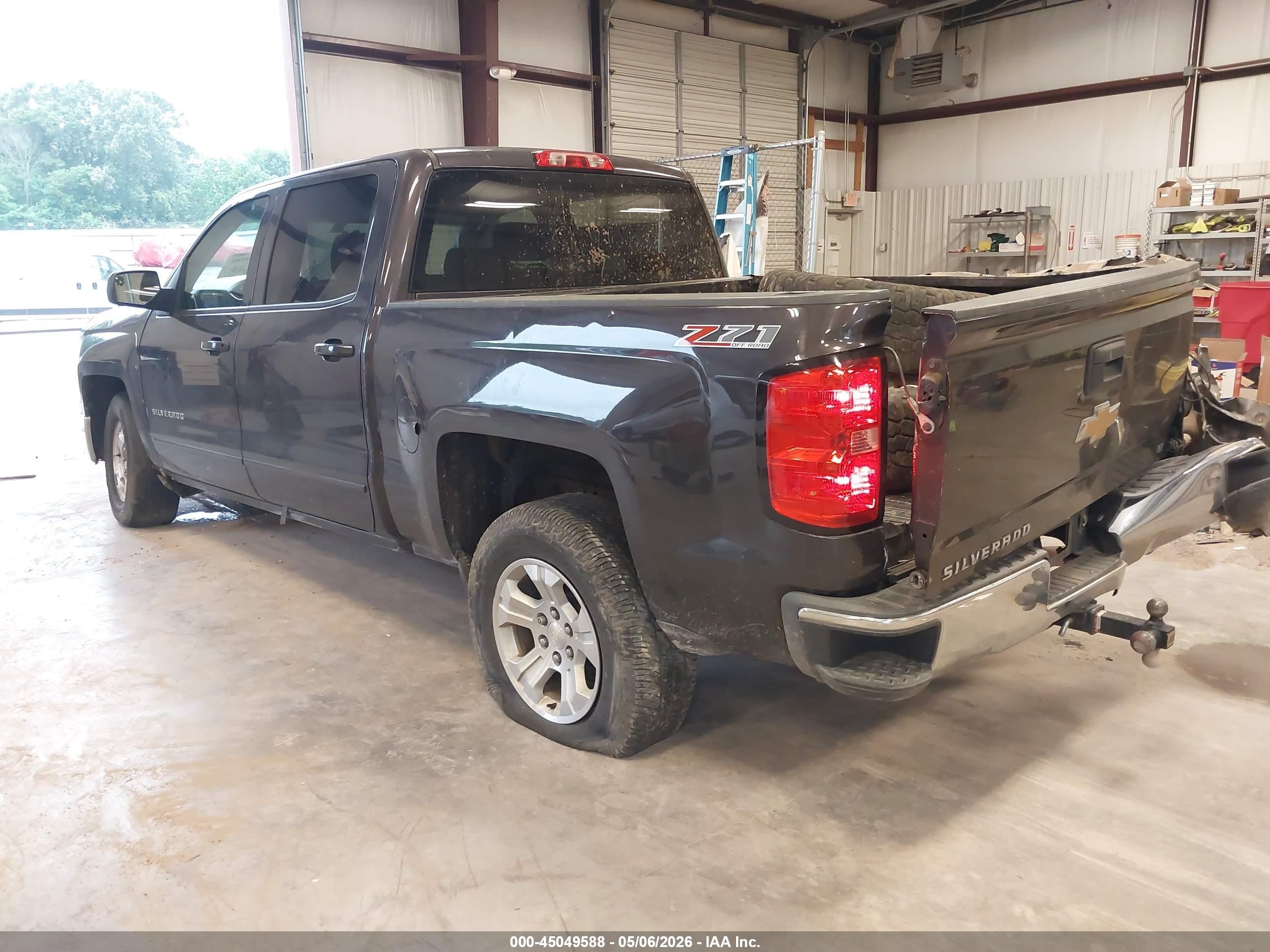 2015 Chevrolet Silverado 1500 2lt Gray vin: 3GCUKREC8FG233471