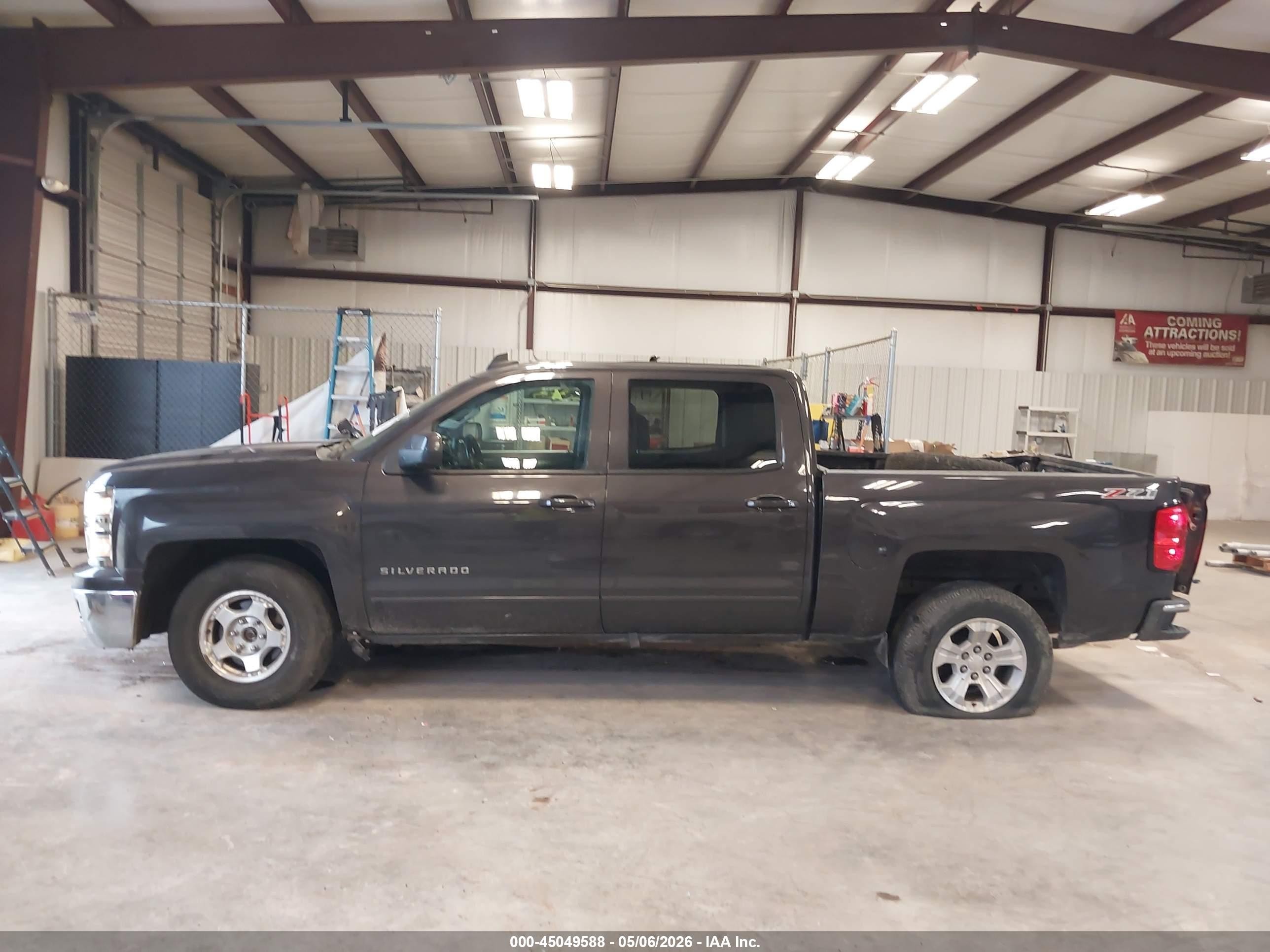 2015 Chevrolet Silverado 1500 2lt Gray vin: 3GCUKREC8FG233471