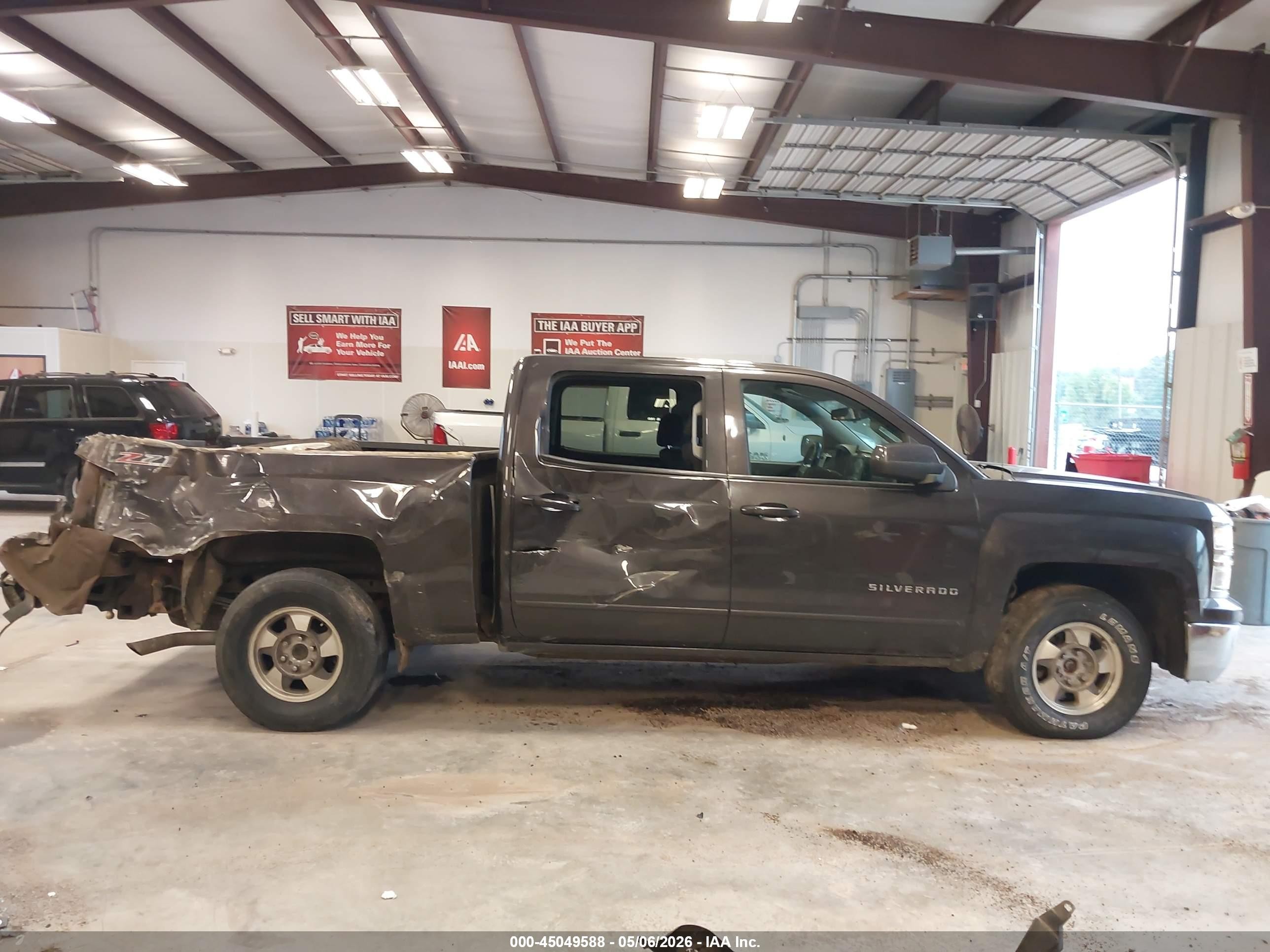 2015 Chevrolet Silverado 1500 2lt Gray vin: 3GCUKREC8FG233471